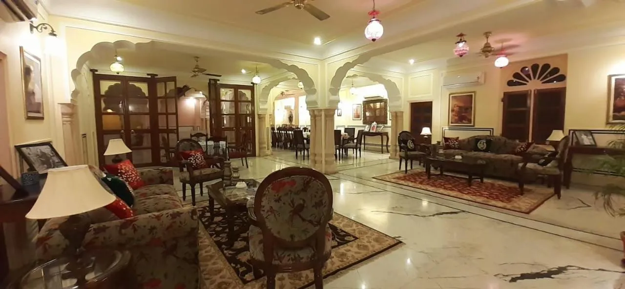 Seating area in Raj Rajeshwari Haveli