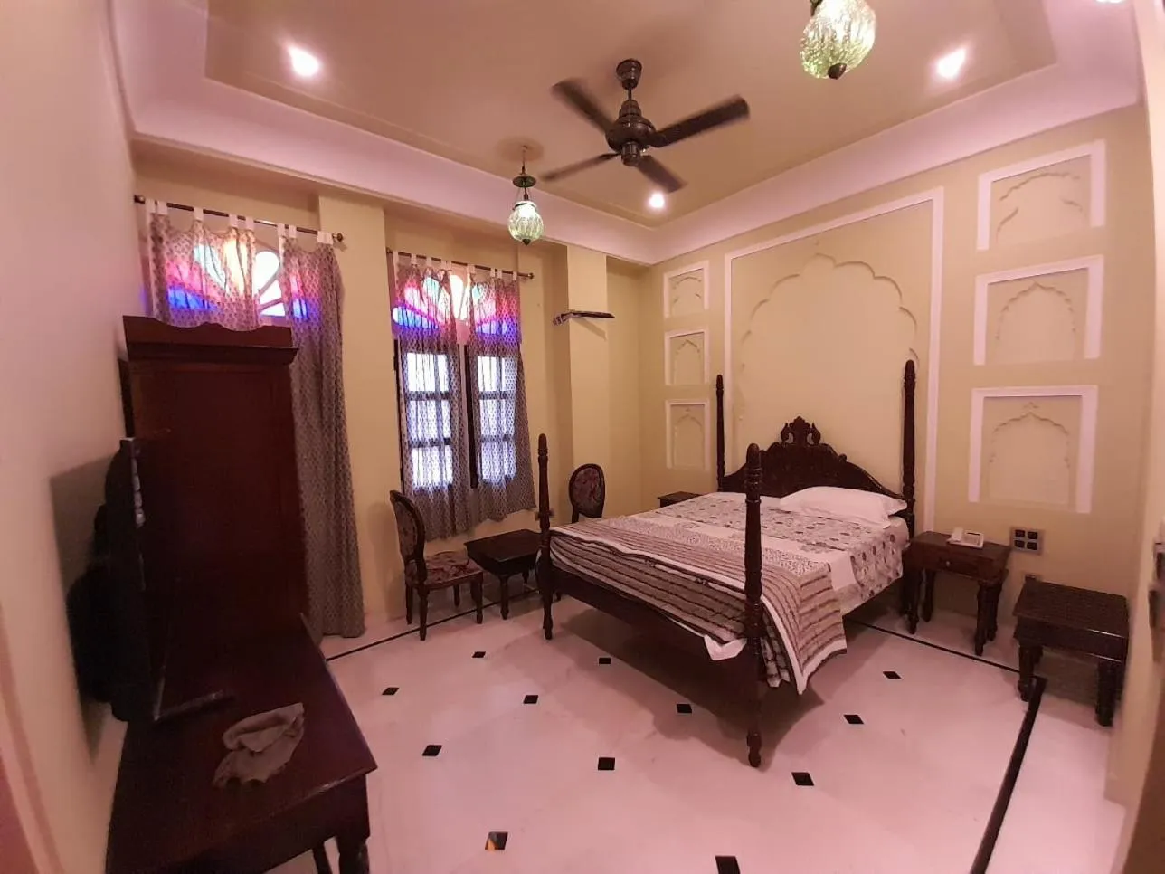 Bedroom, Bed in Raj Rajeshwari Haveli