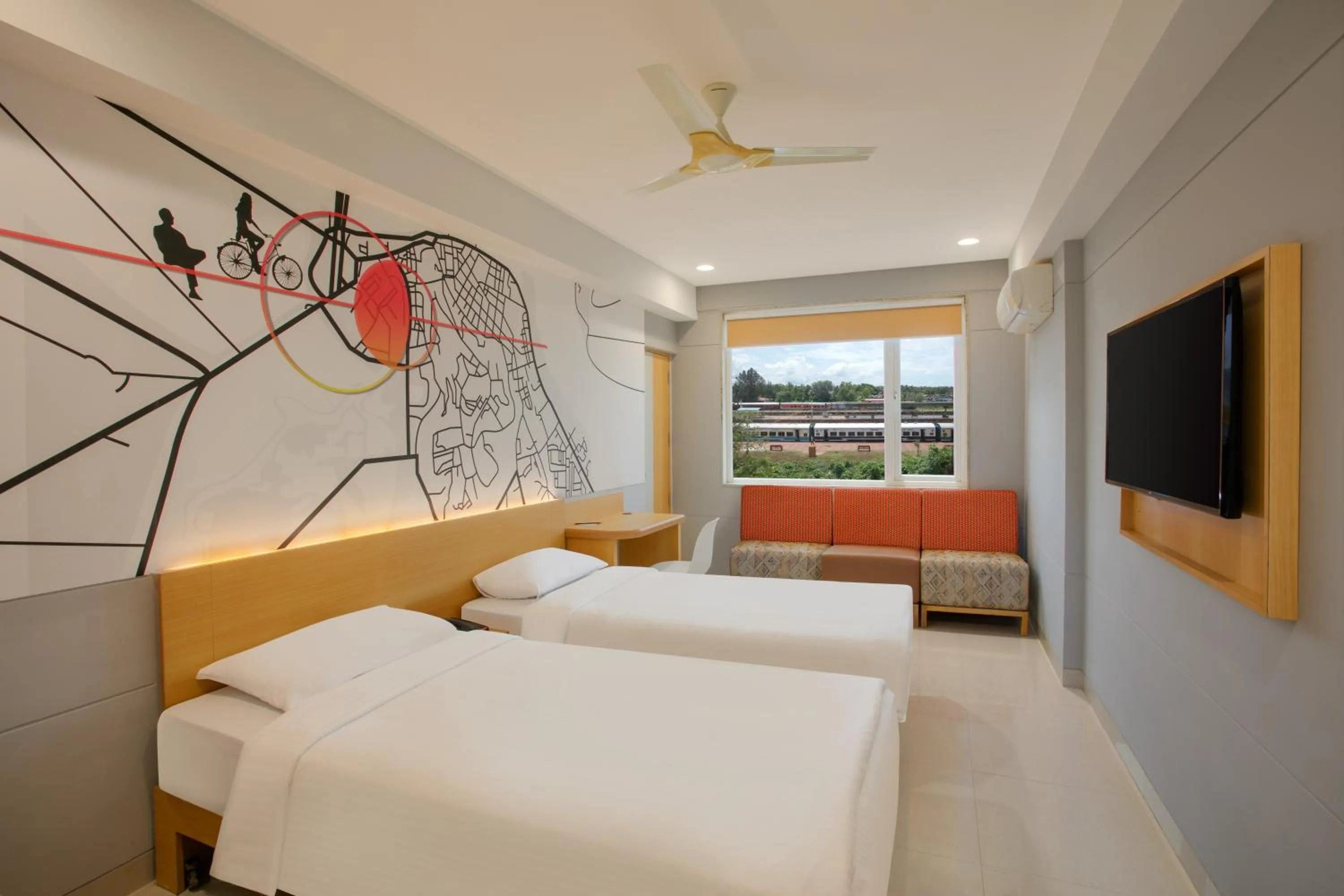 Photo of the whole room, Bed in Ginger Madgaon, Goa