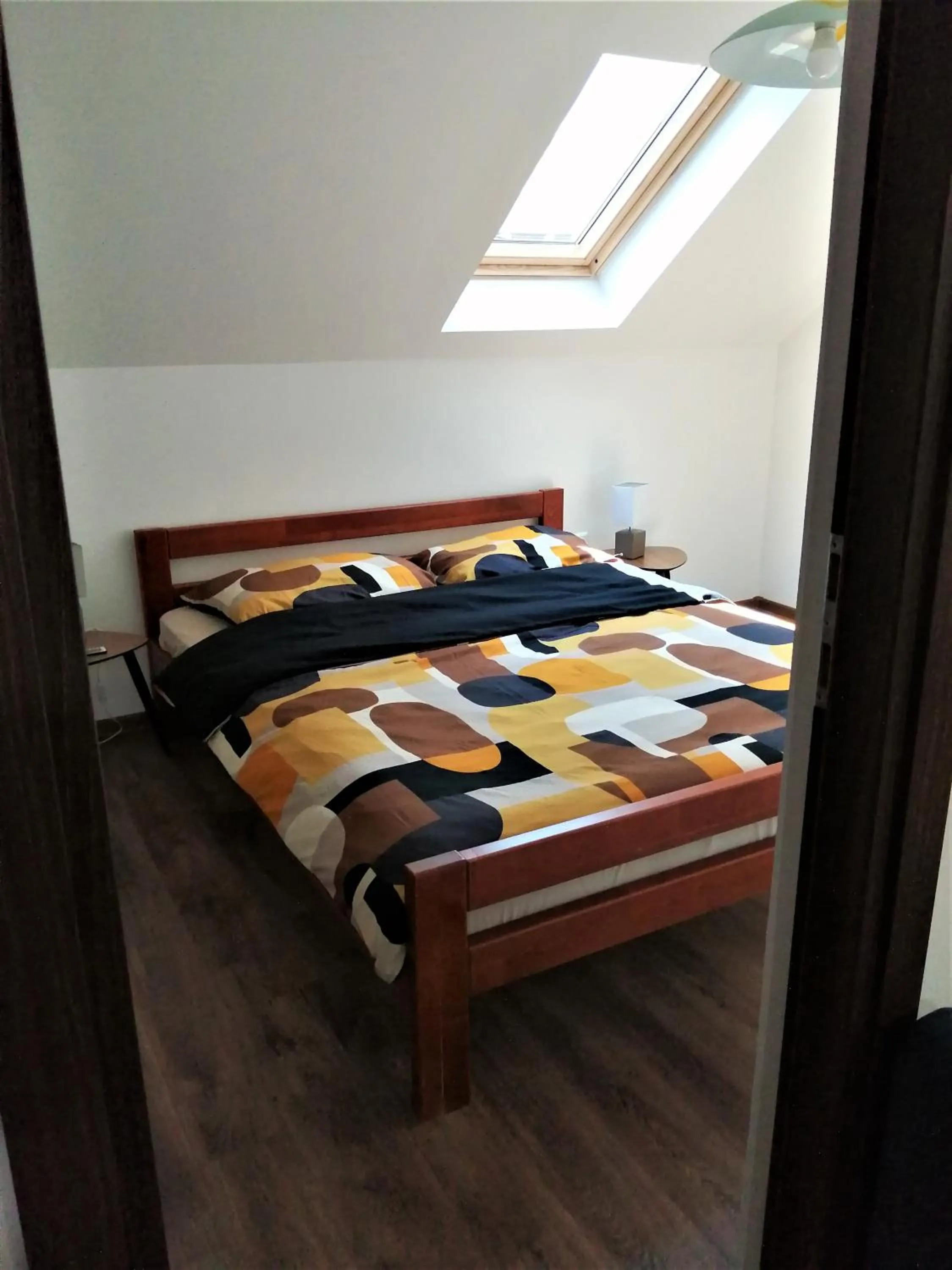 Bed in Tesla Coil Apartments