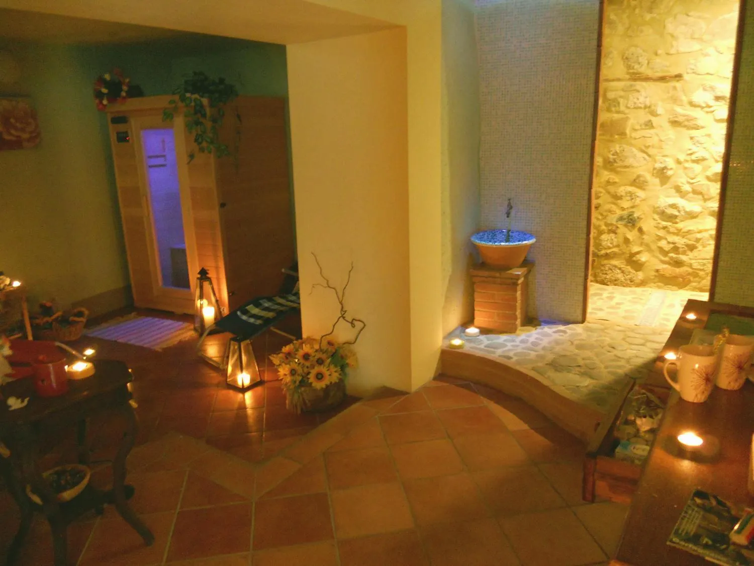 Sauna in B&B La Margine e SPA
