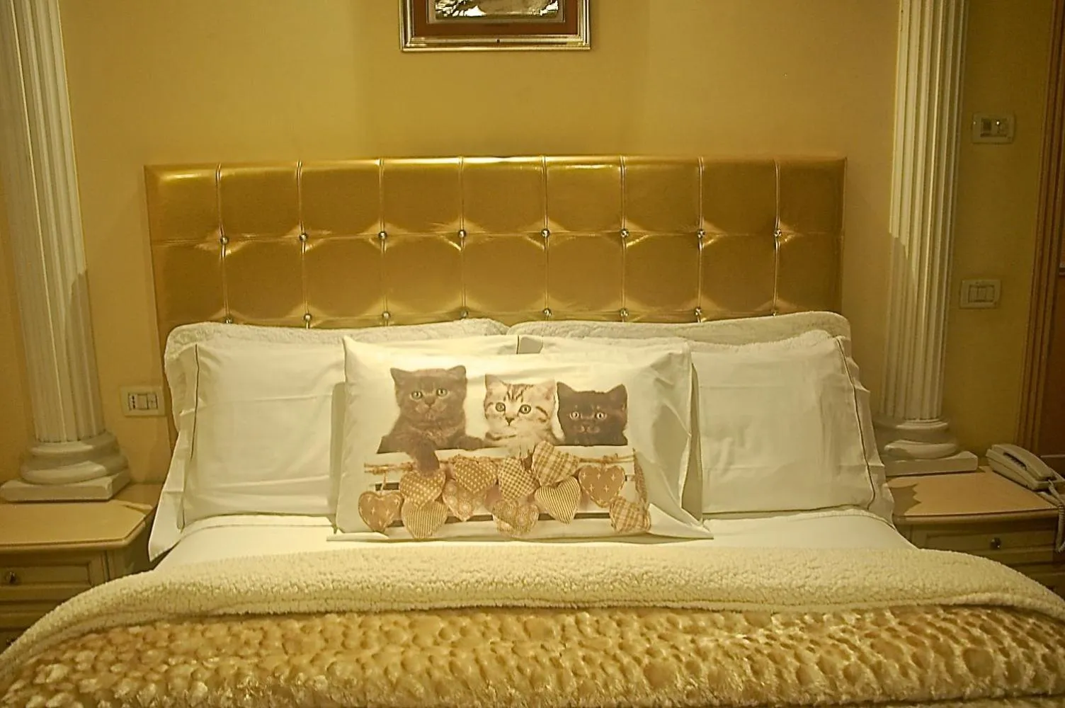 Bed in Hotel Vandelli