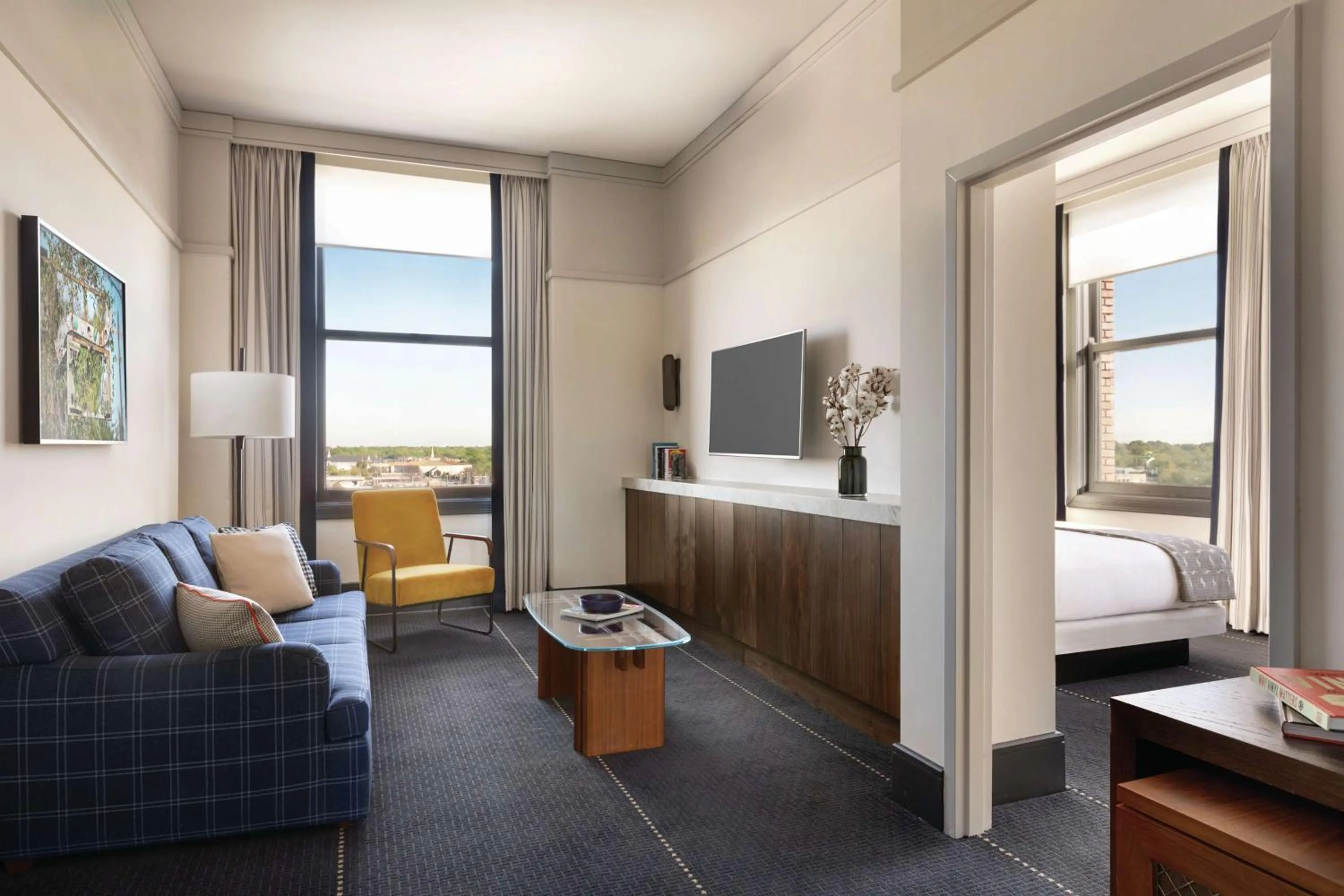 Living room, Bed in The Central Station Memphis, Curio Collection By Hilton