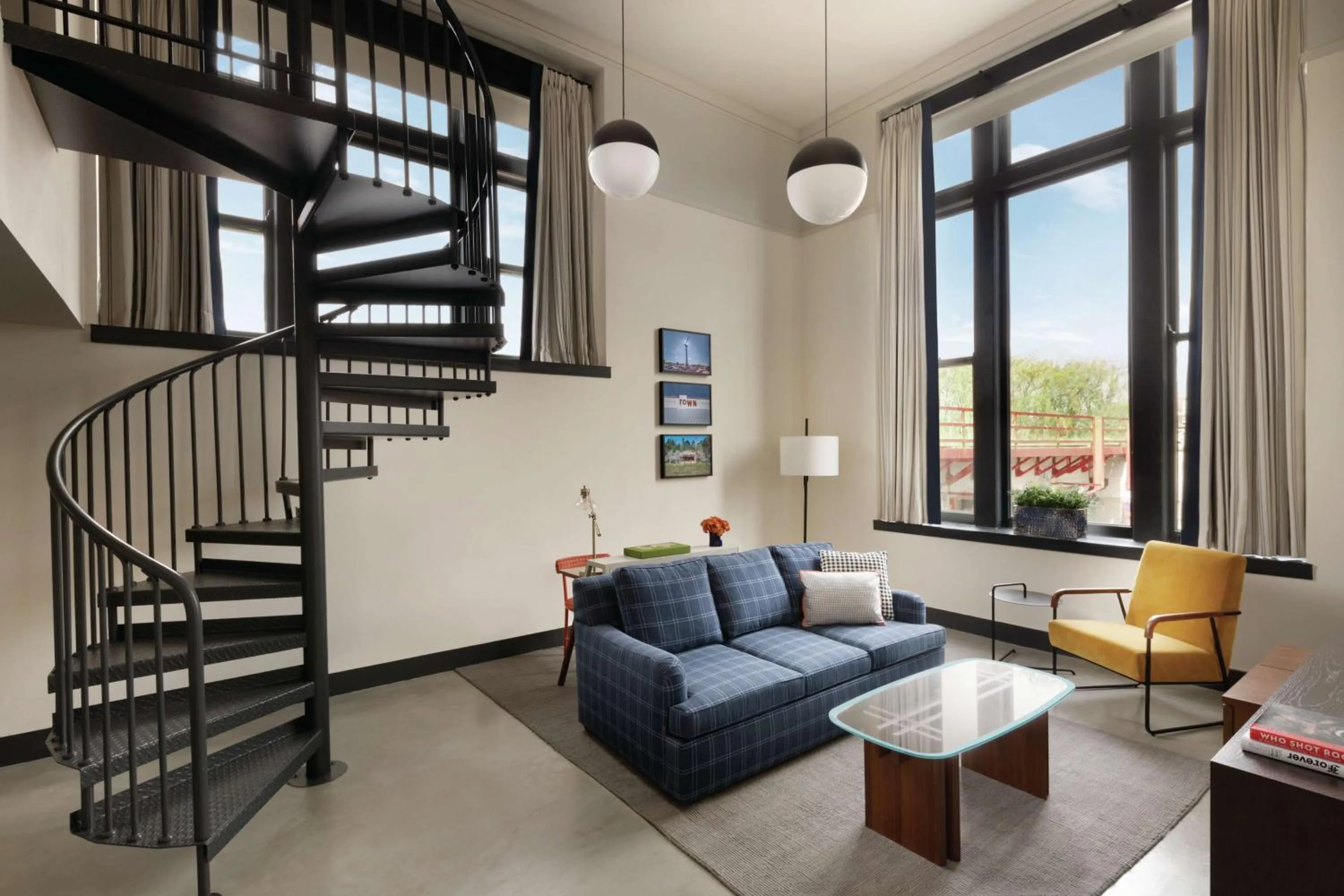 Living room in The Central Station Memphis, Curio Collection By Hilton