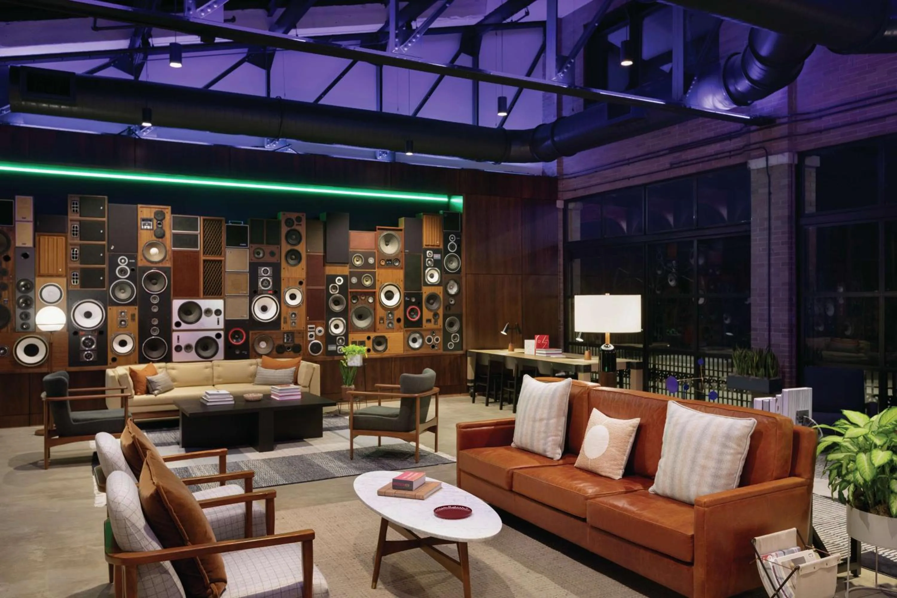 Communal lounge/ TV room in The Central Station Memphis, Curio Collection By Hilton