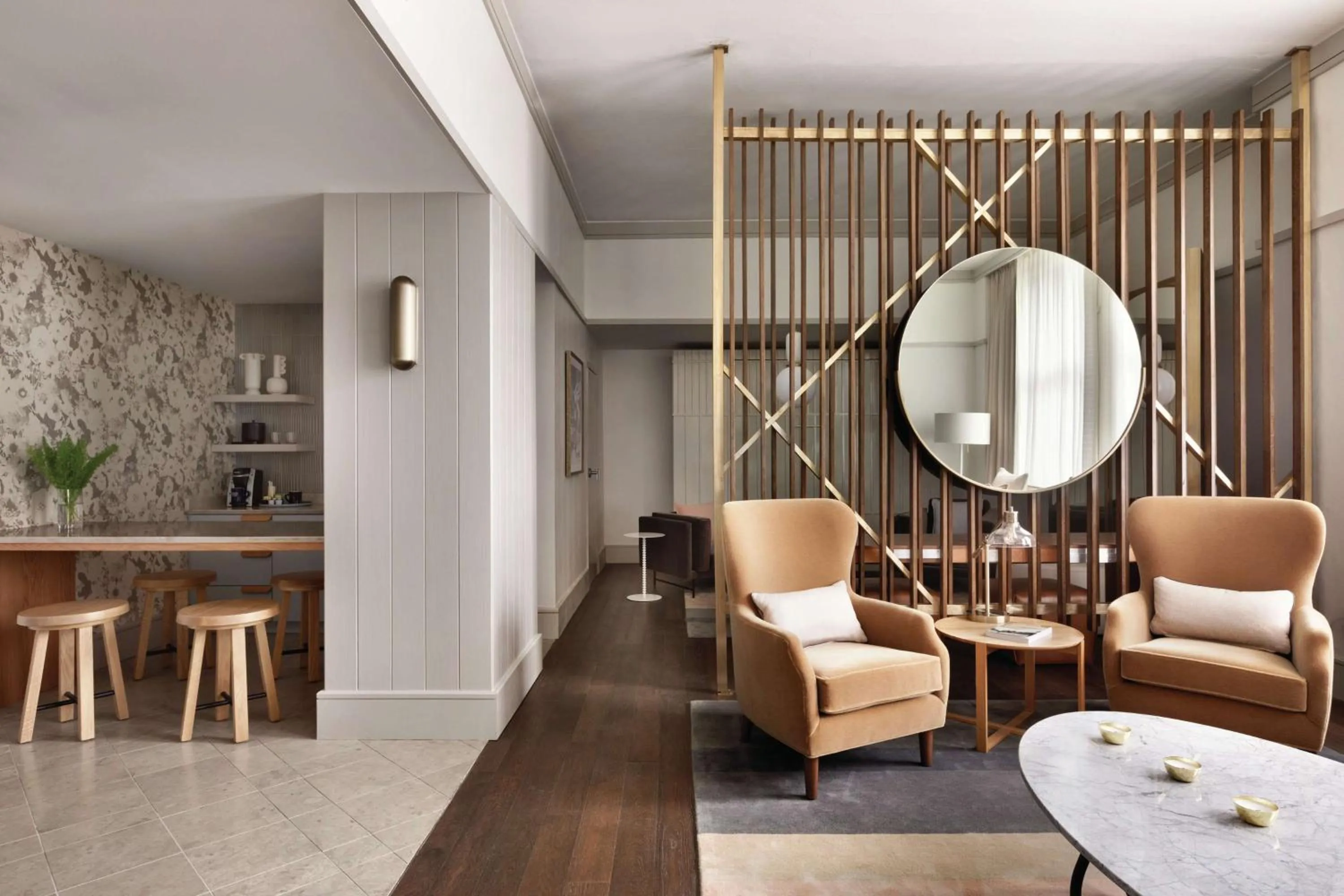 Living room in The Central Station Memphis, Curio Collection By Hilton