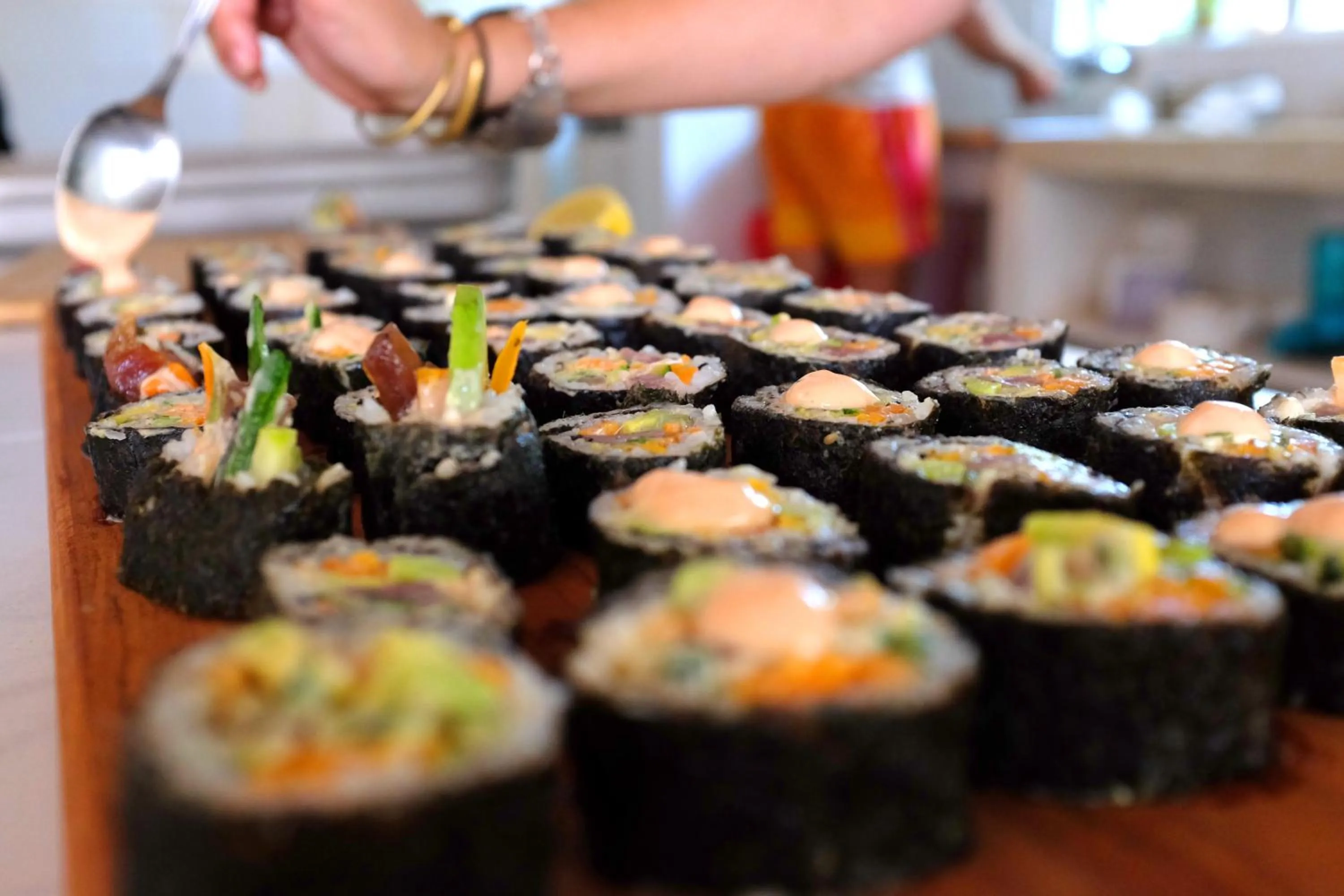 Food in Salty's Kitesurf Village