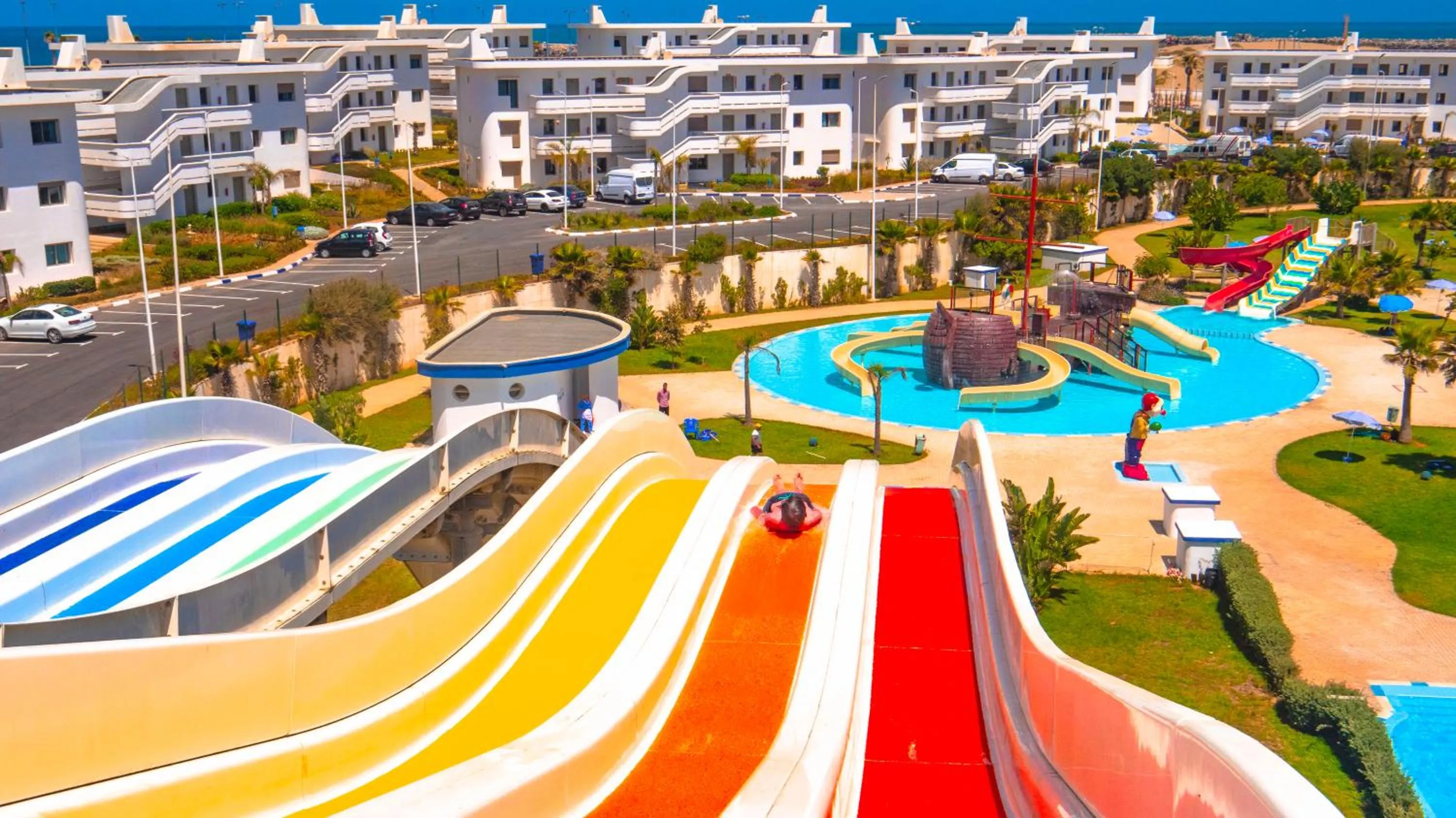 Aqua park, Water Park in KENZ MEHDIA Hôtel Ressort