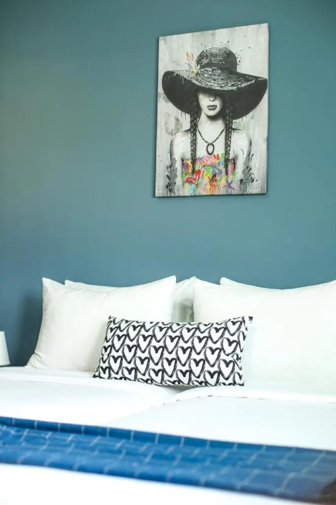 Bed in KENZ MEHDIA Hôtel Ressort