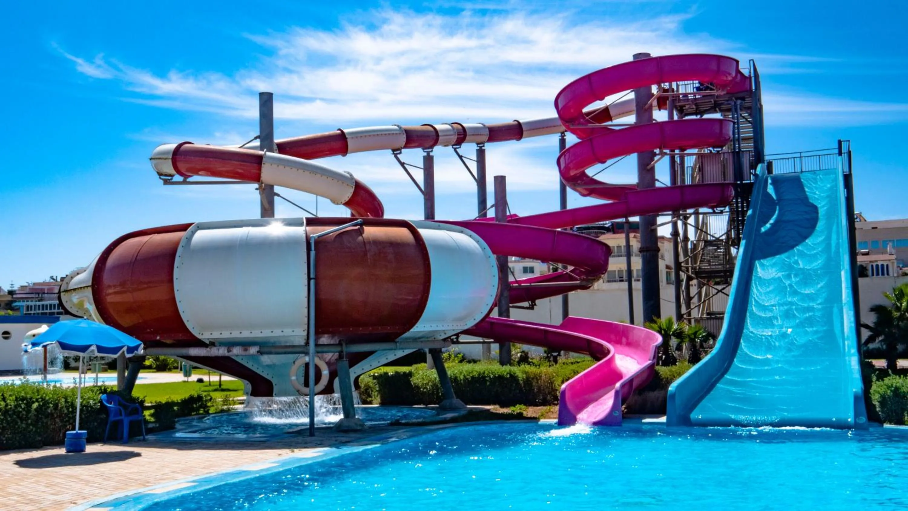 Aqua park, Water Park in KENZ MEHDIA Hôtel Ressort