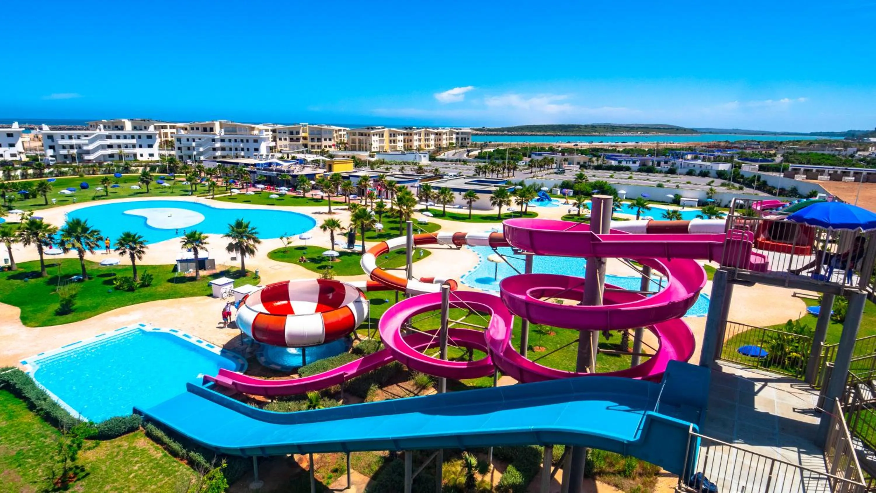 Aqua park, Water Park in KENZ MEHDIA Hôtel Ressort