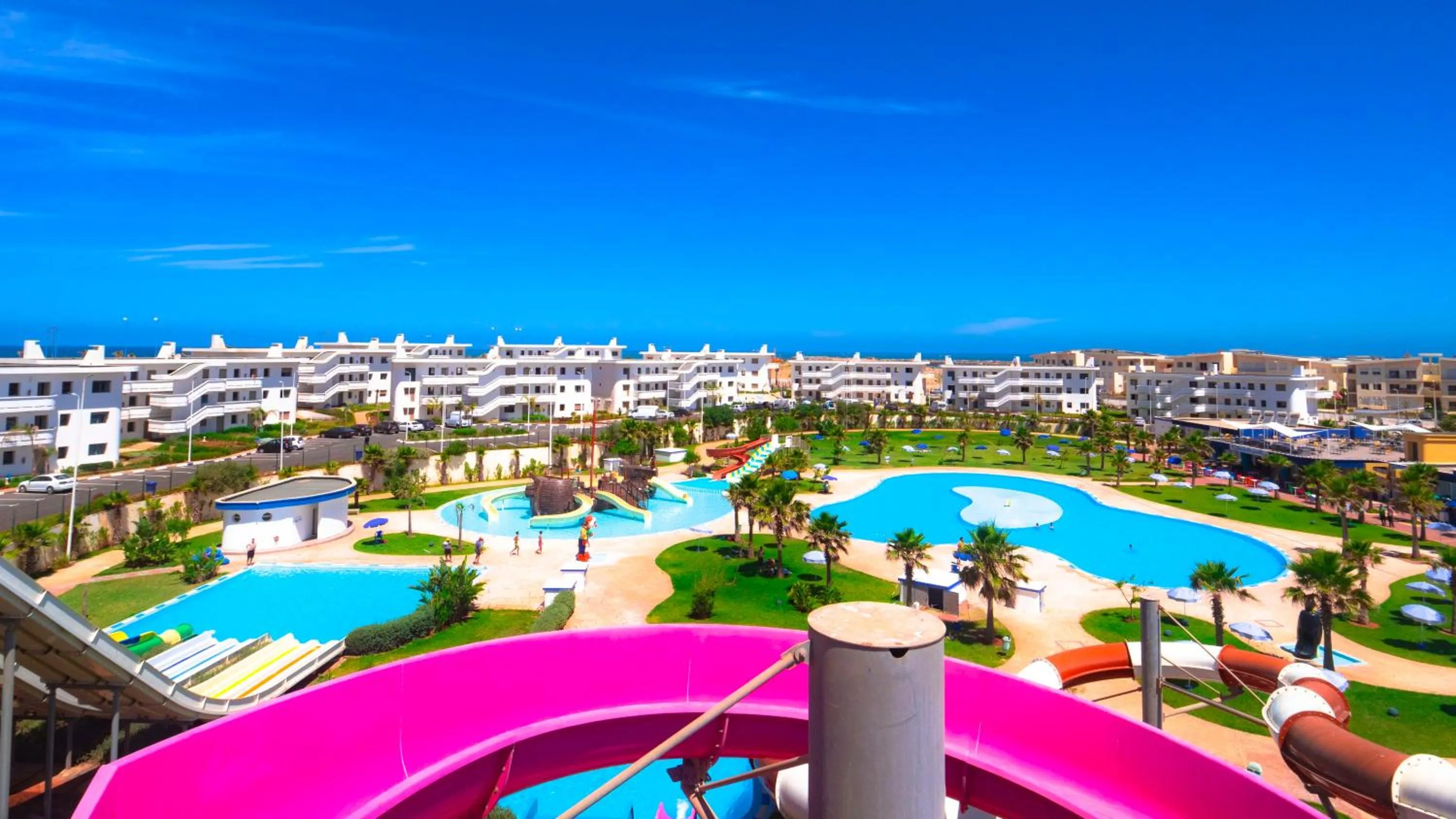 Aqua park, Water Park in KENZ MEHDIA Hôtel Ressort