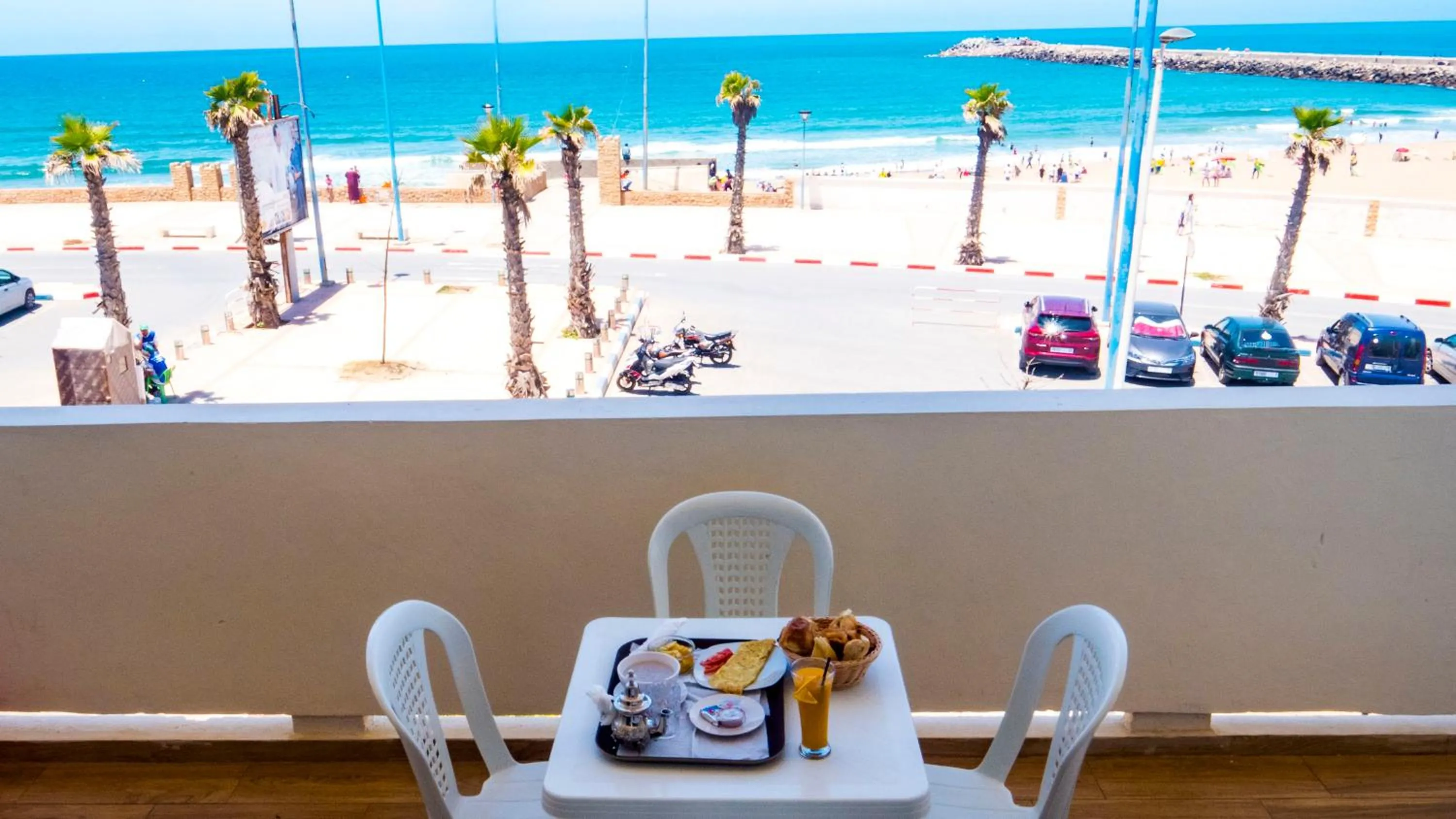 Balcony/Terrace in KENZ MEHDIA Hôtel Ressort