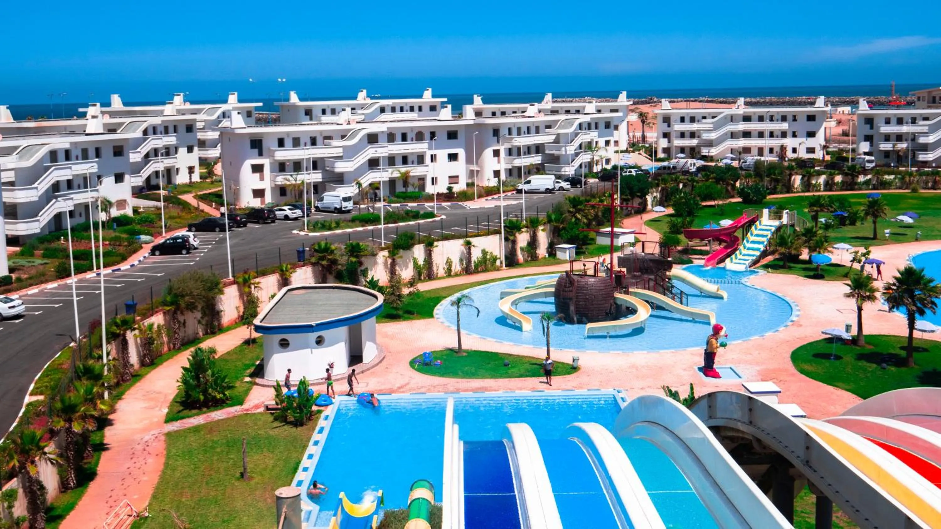 Aqua park, Pool View in KENZ MEHDIA Hôtel Ressort