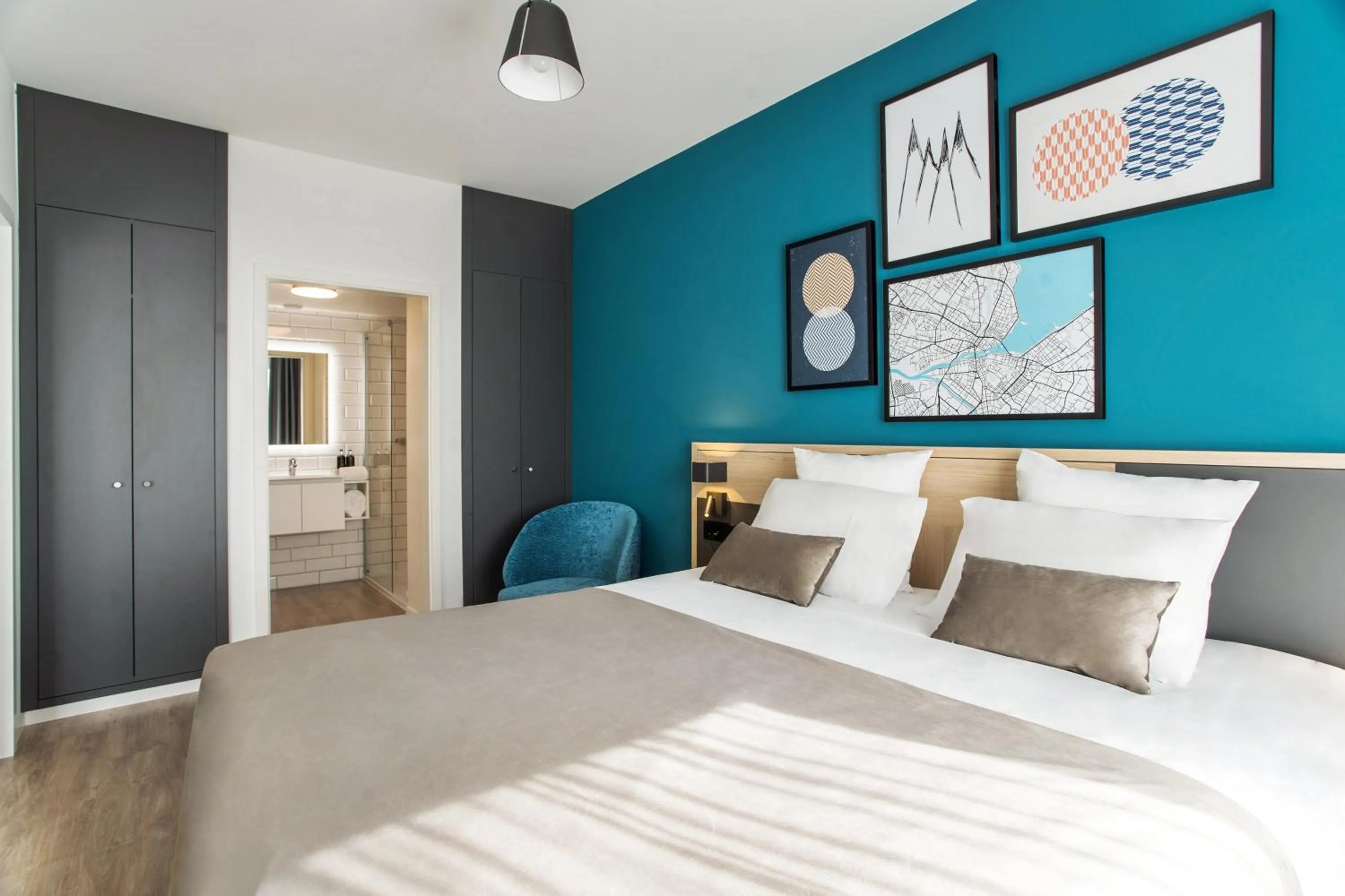 Bed in Appart'City Collection Genève Aéroport - Vernier