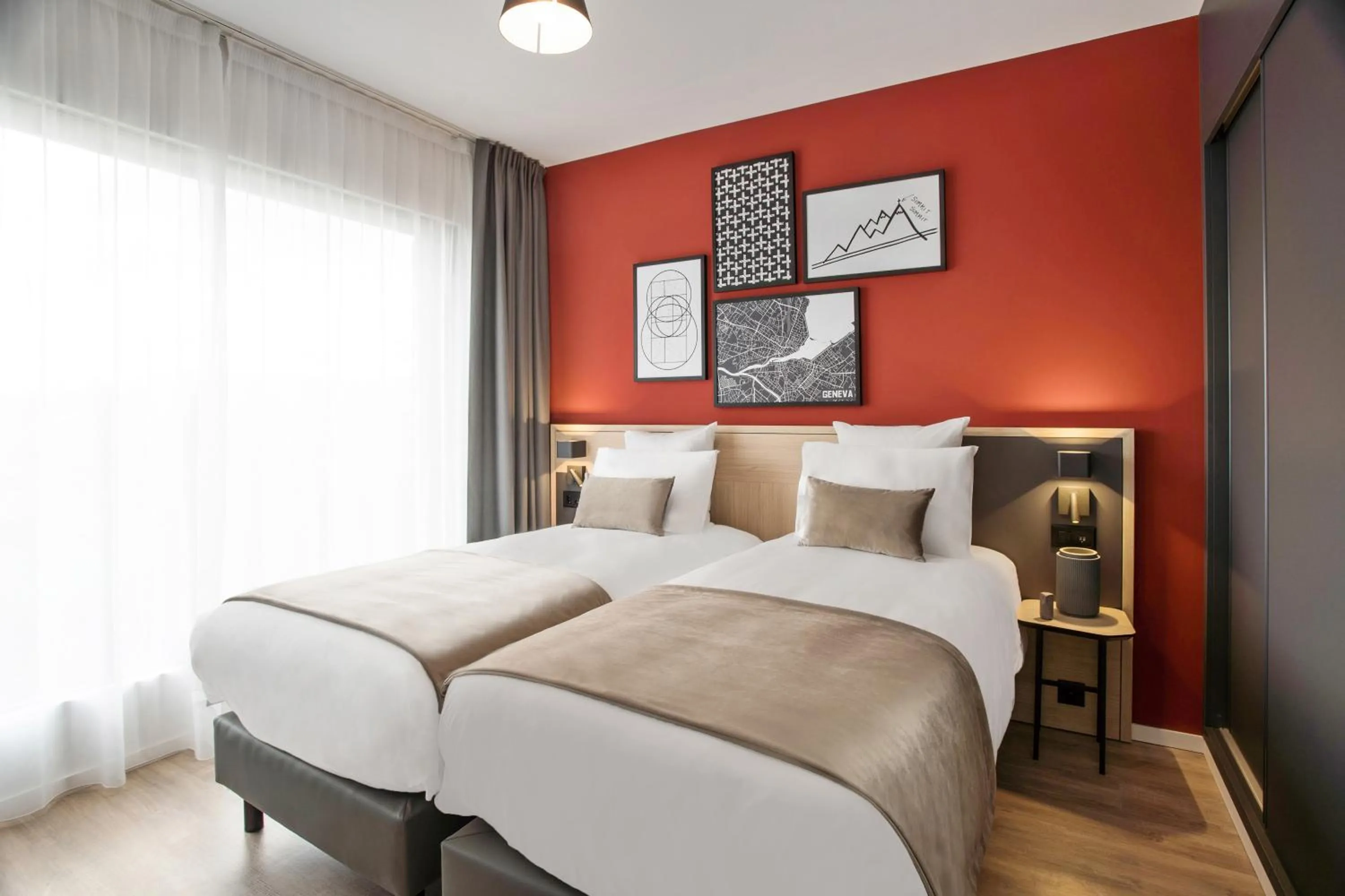 Bed in Appart'City Collection Genève Aéroport - Vernier