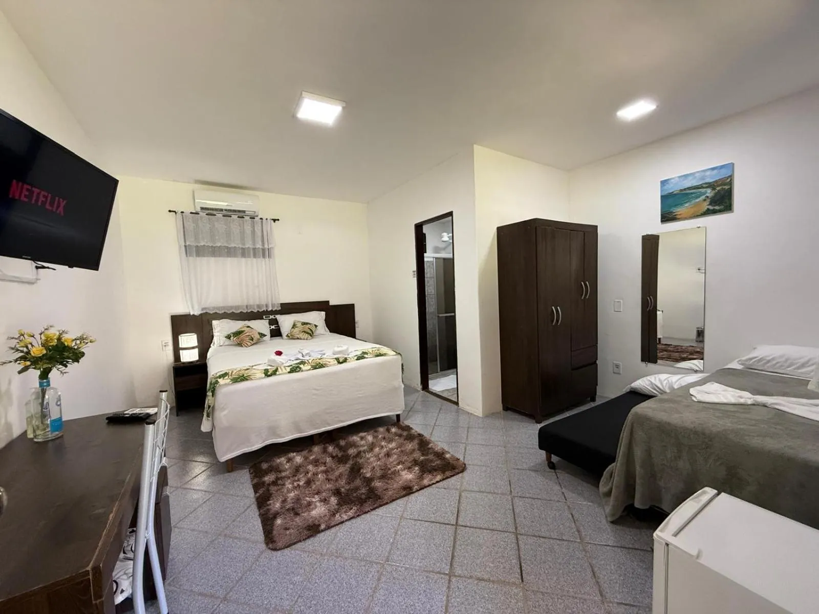 Bed in Pousada Bella Vida