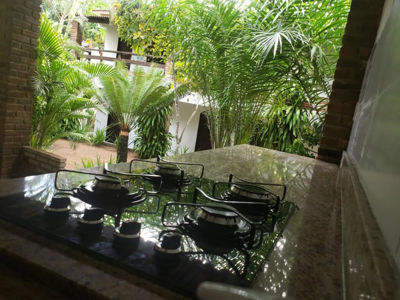 Kitchen or kitchenette in Pousada Bella Vida