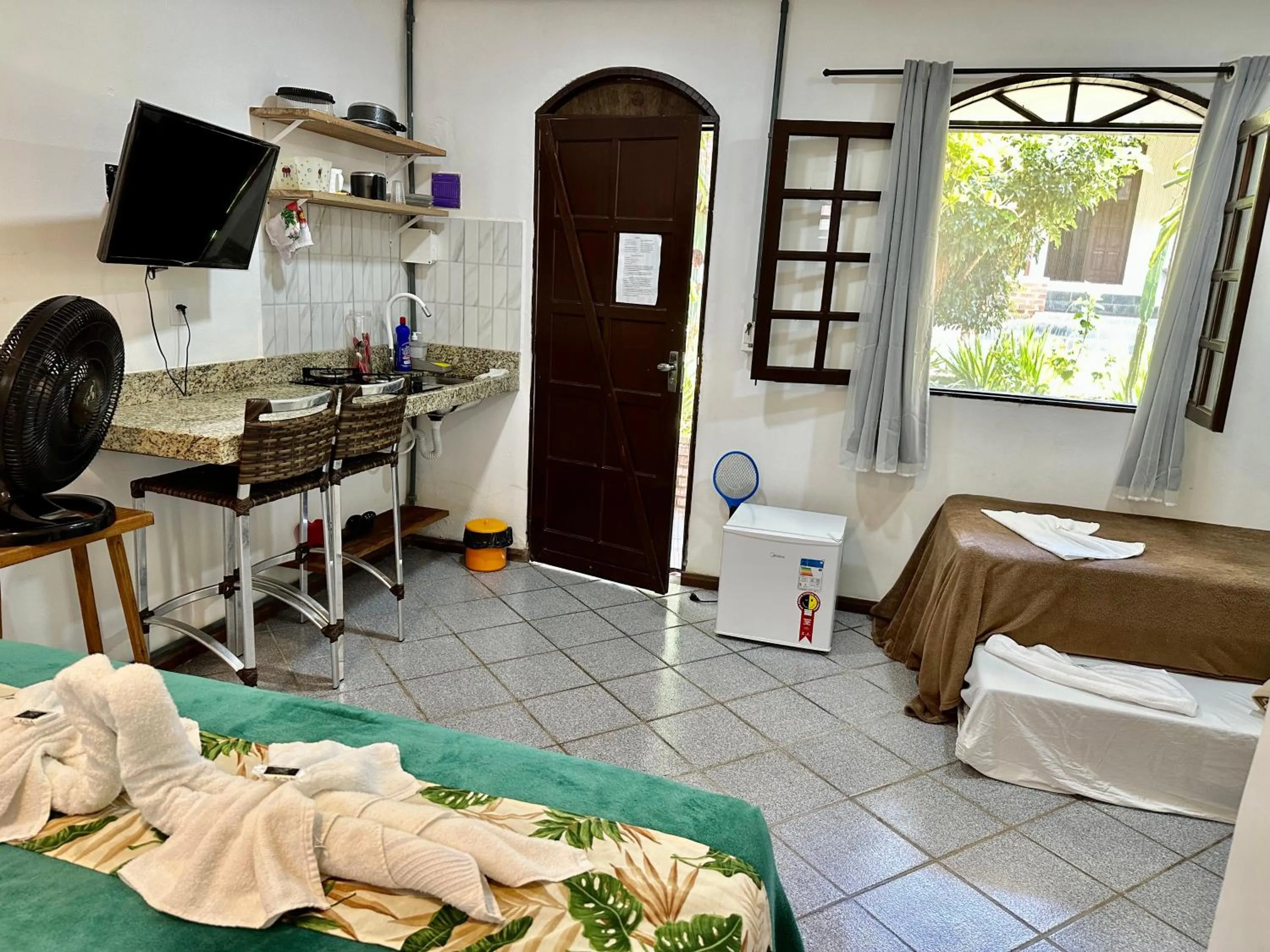 Bed in Pousada Bella Vida