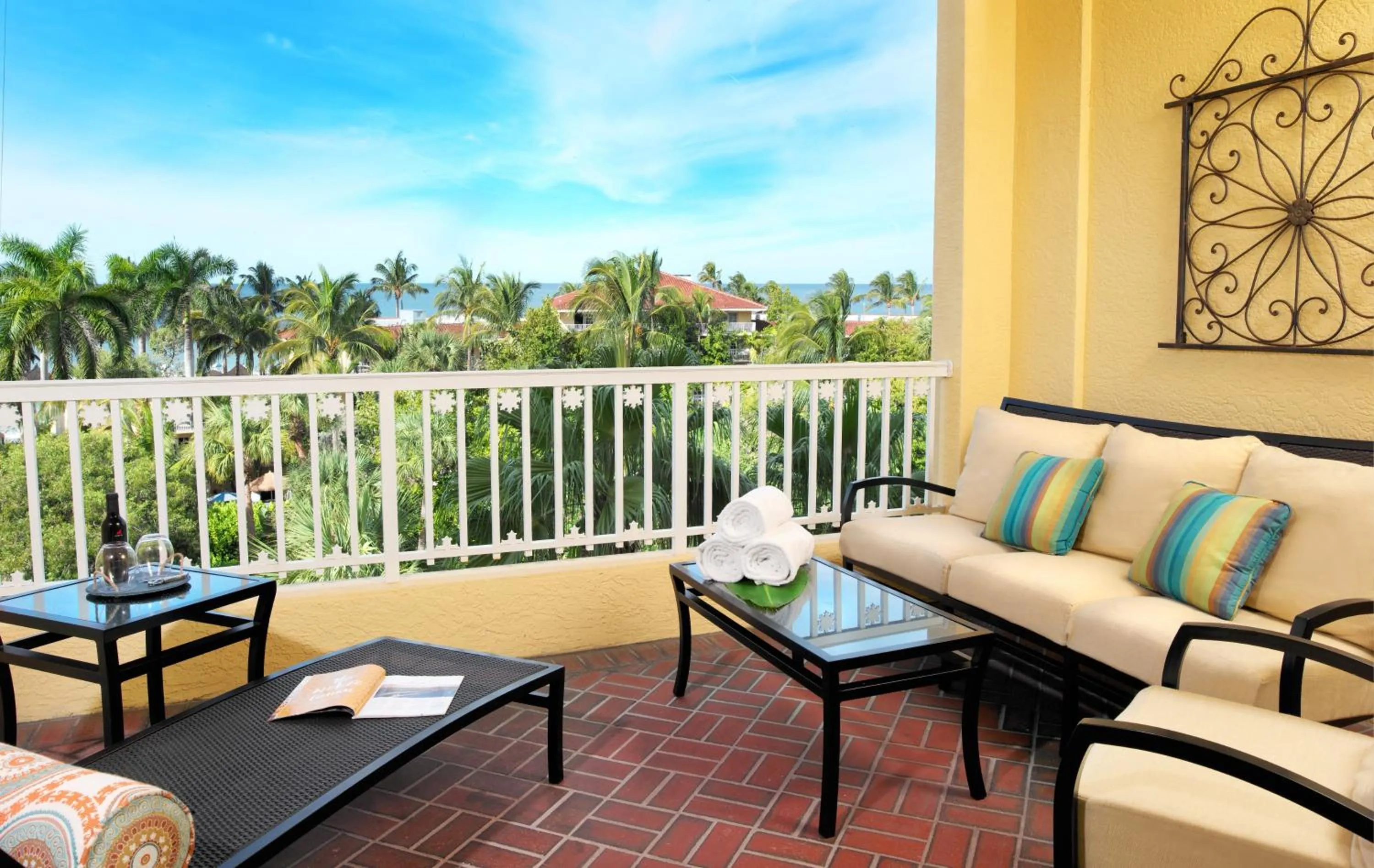 Patio in La Playa Beach & Golf Resort, a Noble House Resort