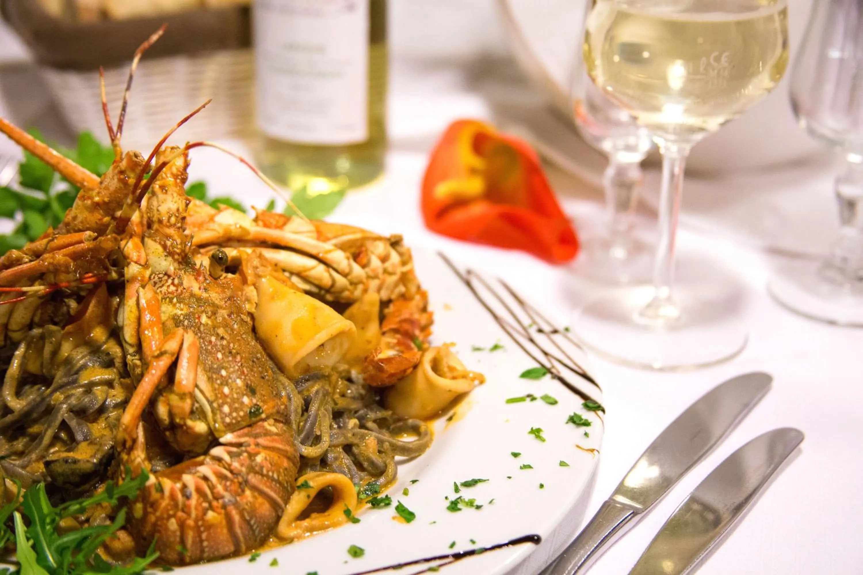 Food close-up in Hotel Ristorante La Perla