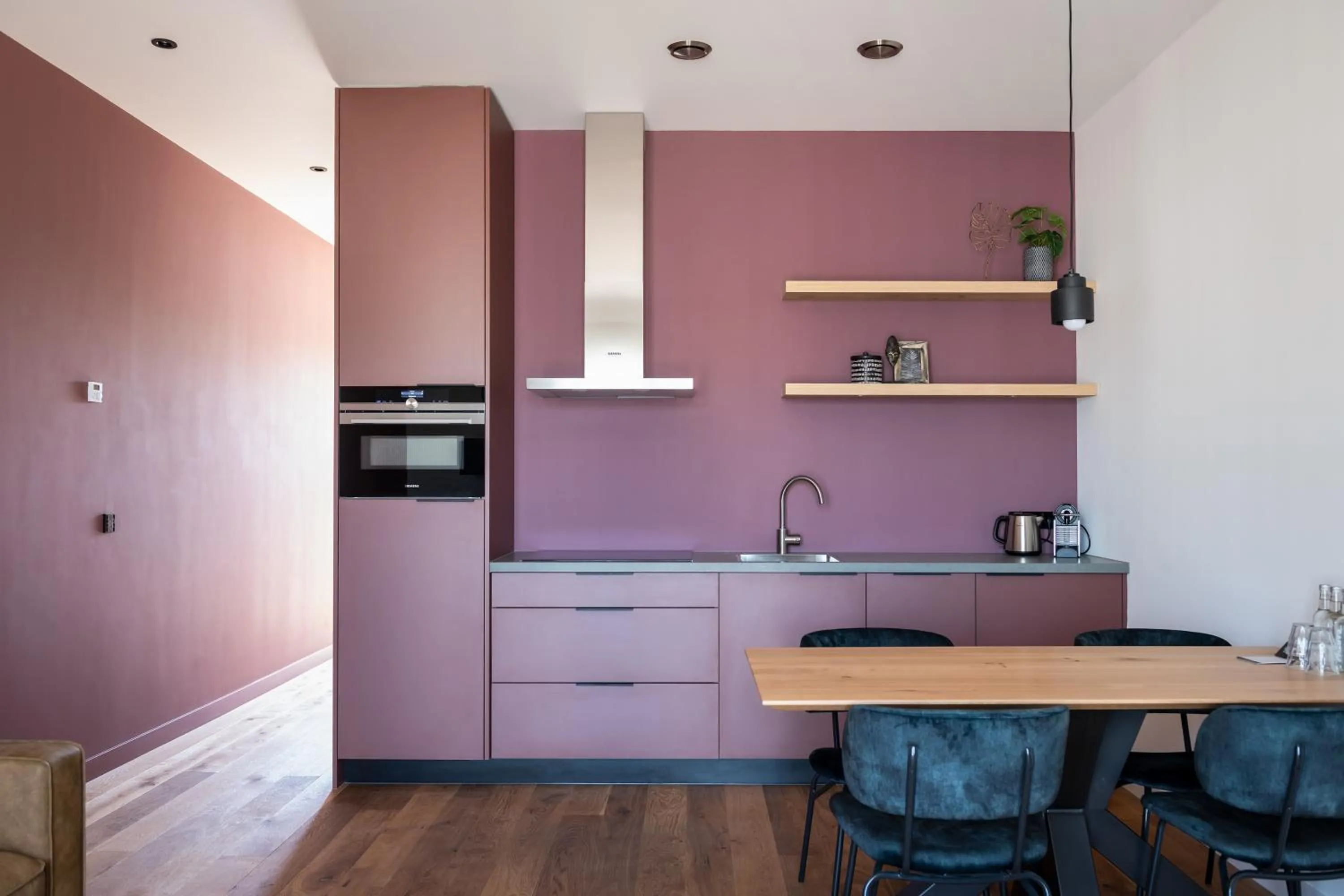 Kitchen or kitchenette in Boutique Hotel De Beerze