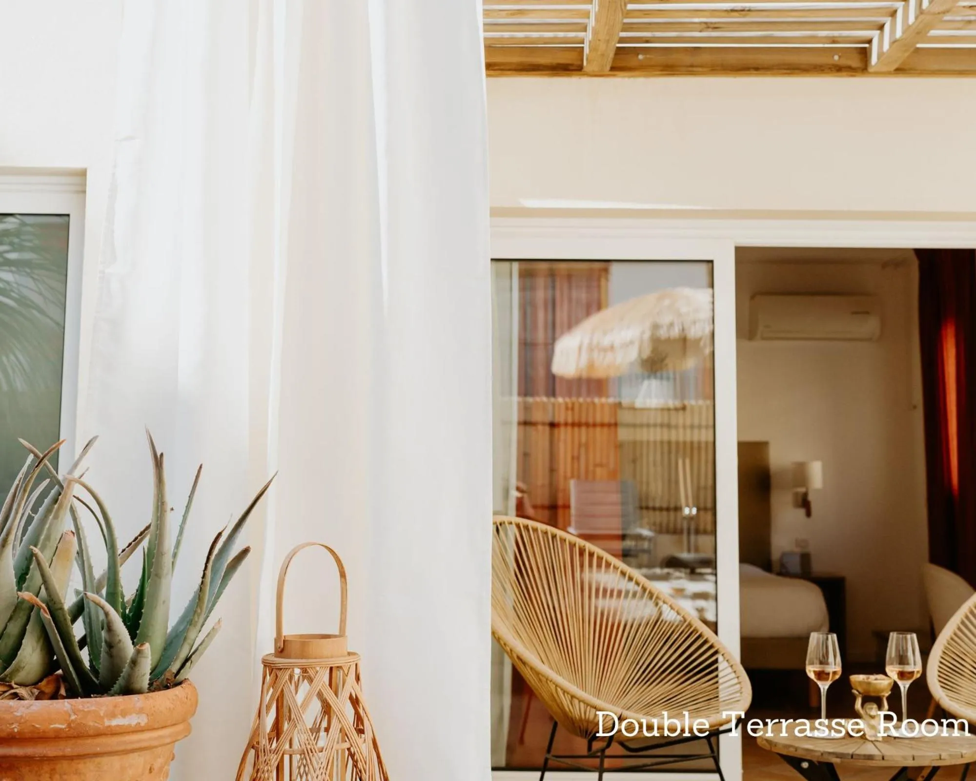 Patio in Palm Boutique Hôtel Nice