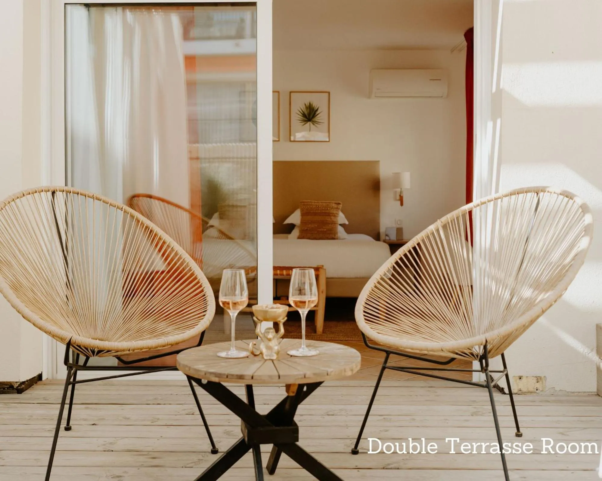 Patio in Palm Boutique Hôtel Nice