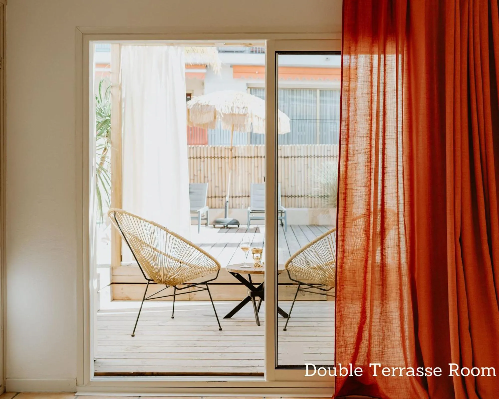 Patio in Palm Boutique Hôtel Nice