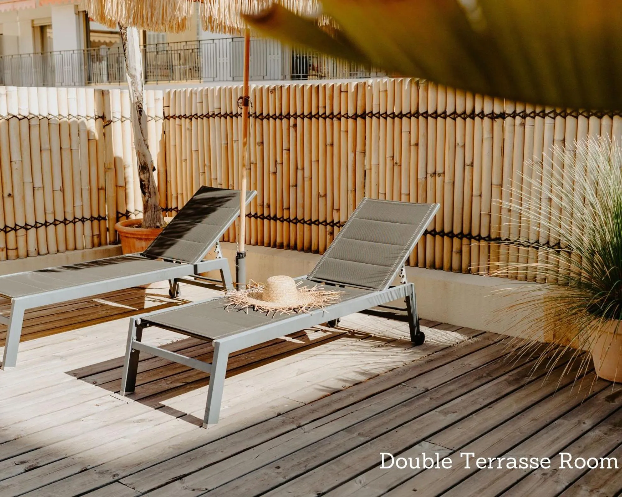 Patio in Palm Boutique Hôtel Nice