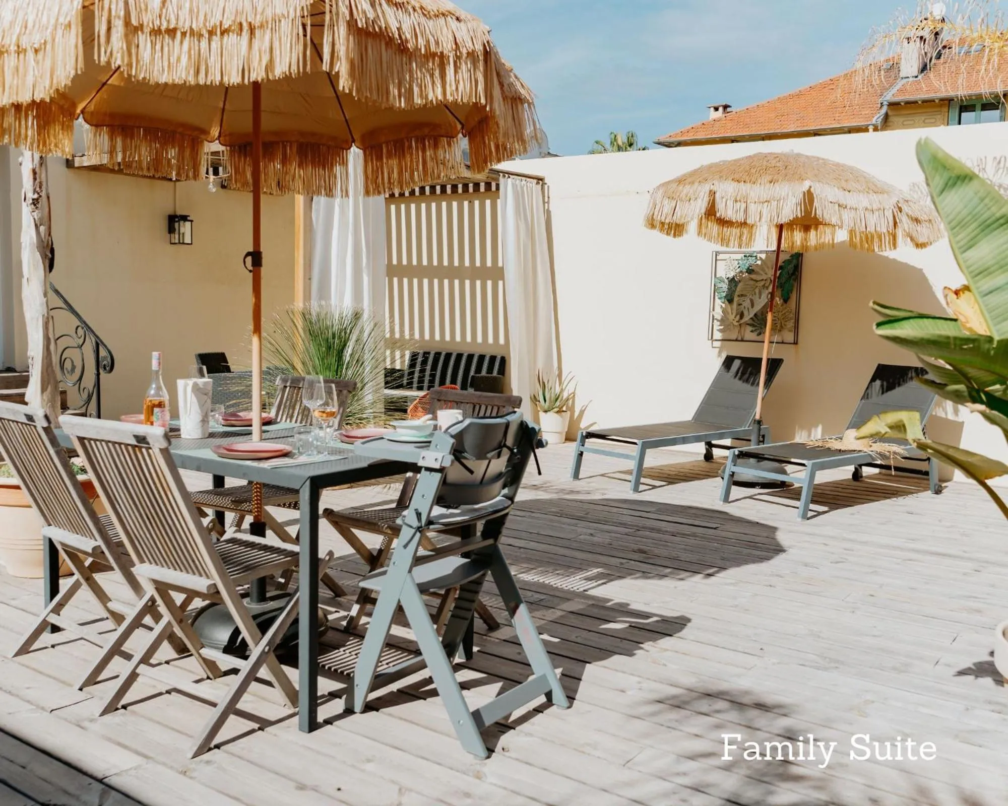 Patio in Palm Boutique Hôtel Nice