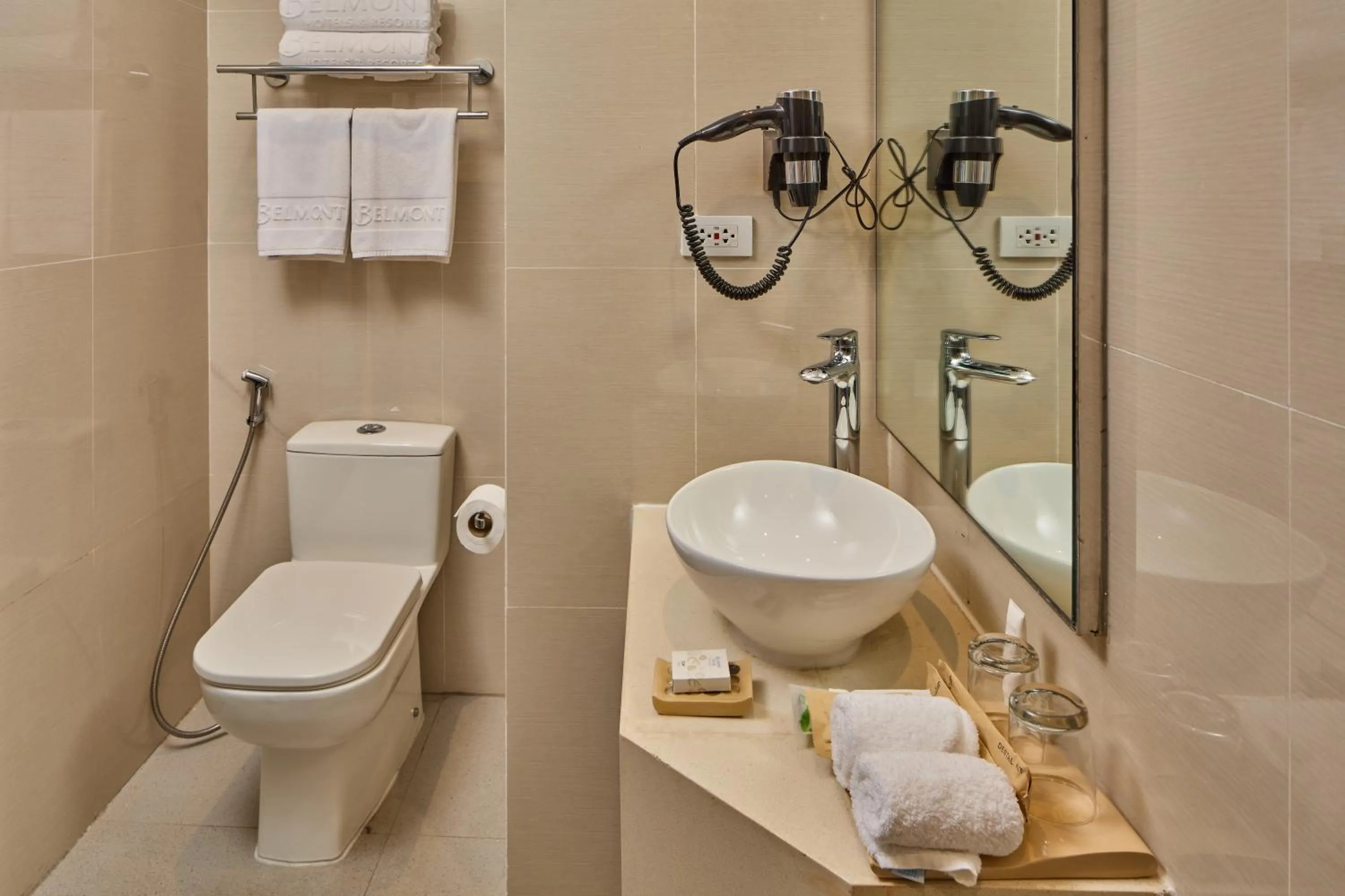 Bathroom in Belmont Hotel Boracay near Newcoast Beach