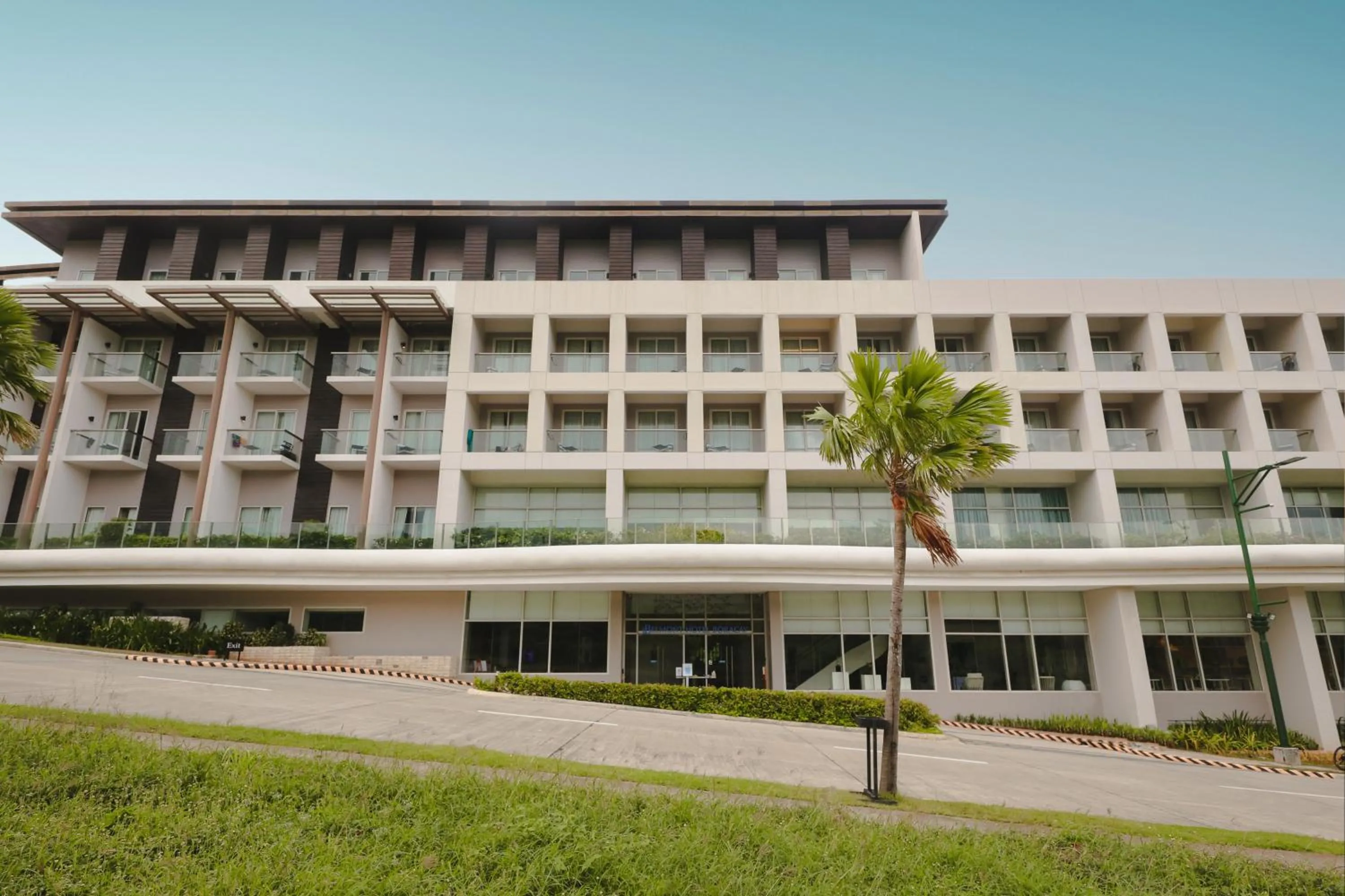Facade/entrance in Belmont Hotel Boracay near Newcoast Beach