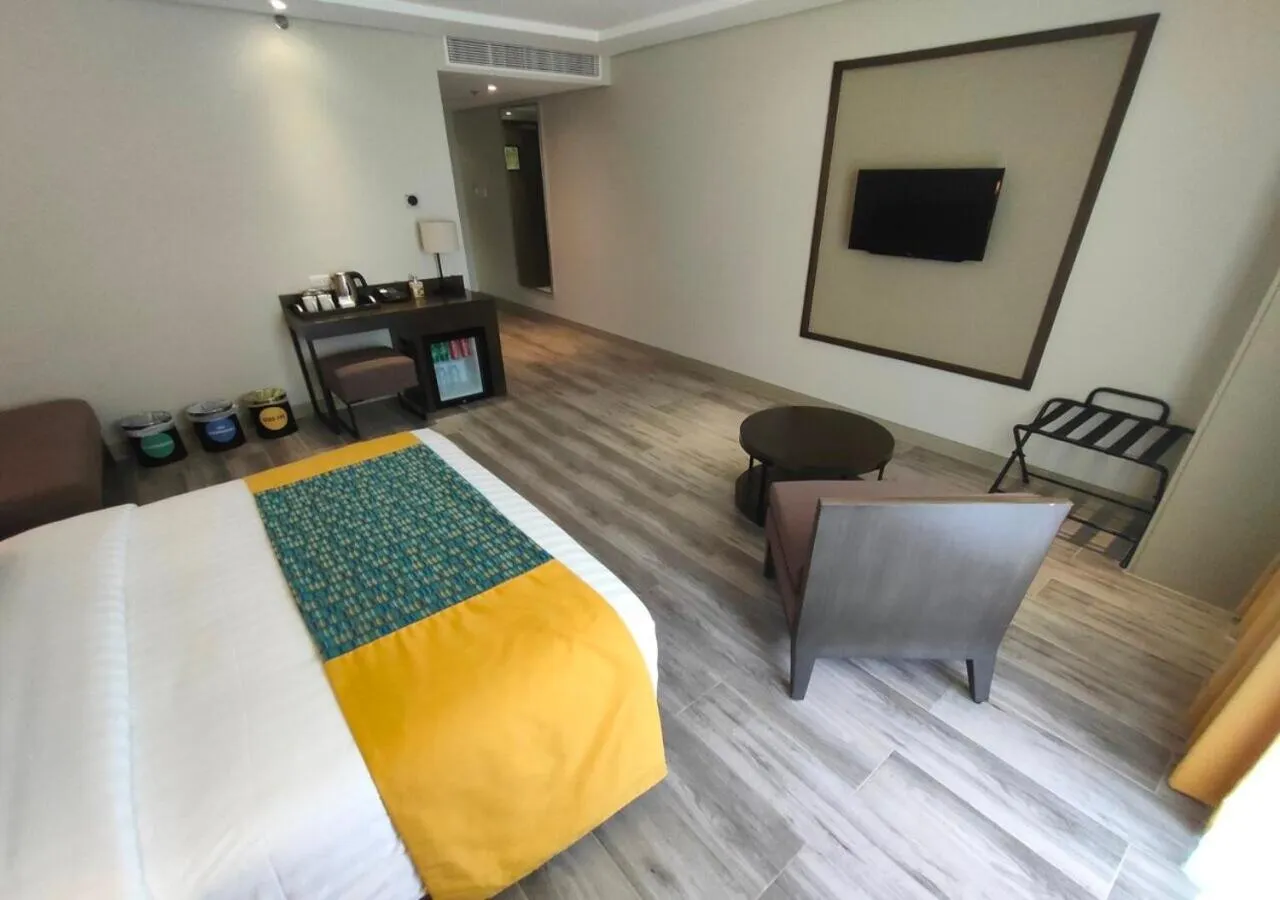 Bed in Belmont Hotel Boracay near Newcoast Beach