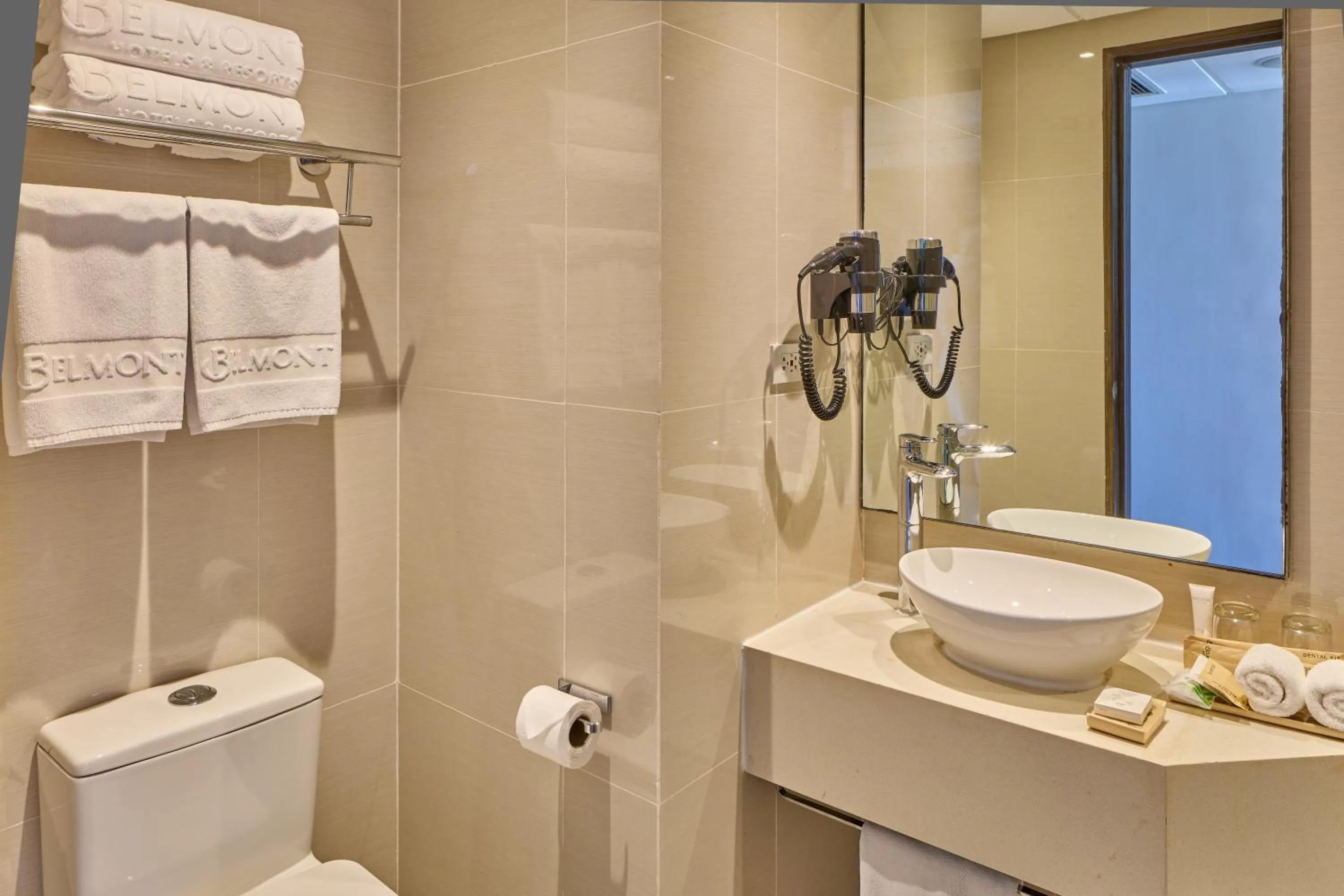 Bathroom in Belmont Hotel Boracay near Newcoast Beach