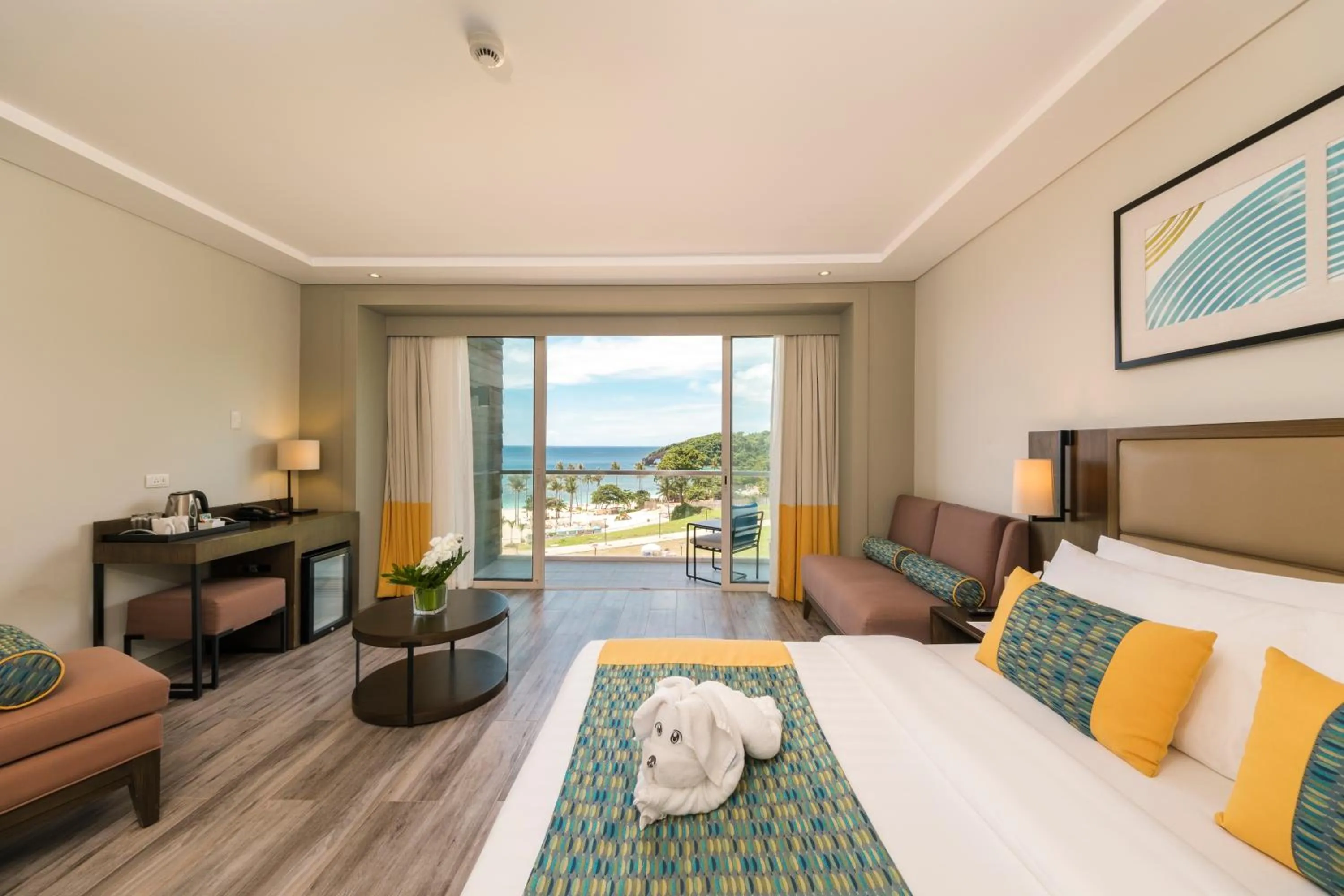 Photo of the whole room, Bed in Belmont Hotel Boracay near Newcoast Beach