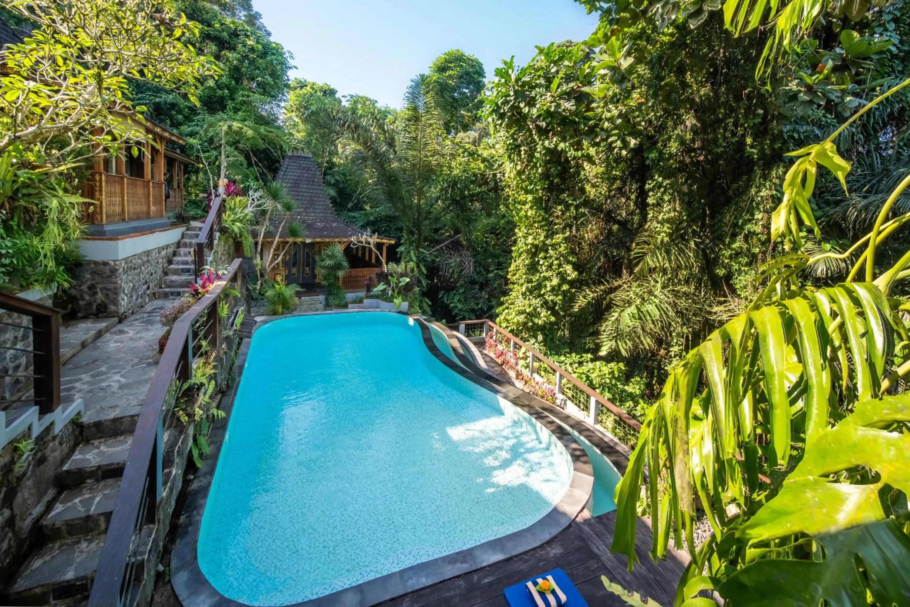 Pool view in Parvati Retreat Villas