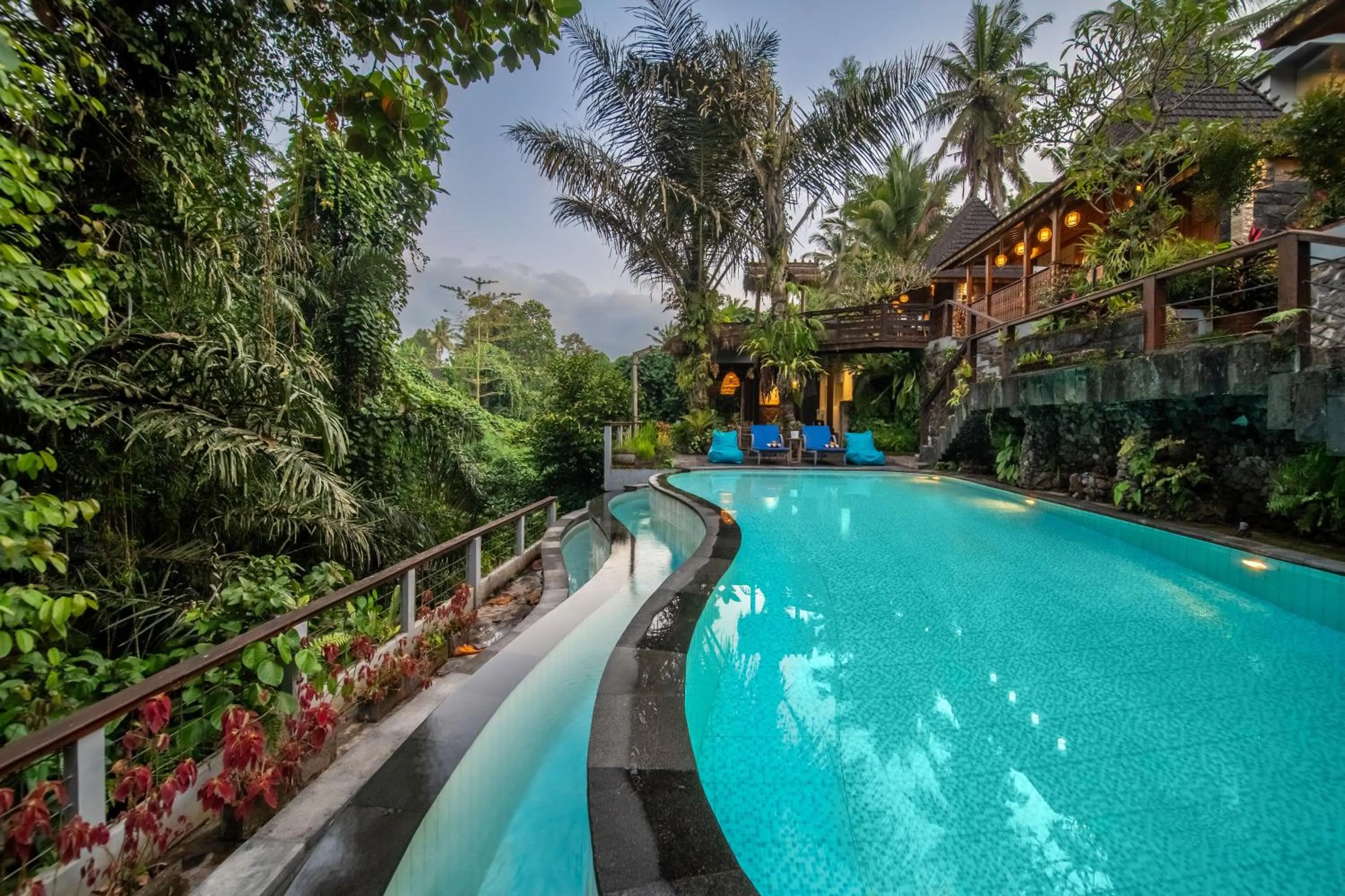 Pool view in Parvati Retreat Villas