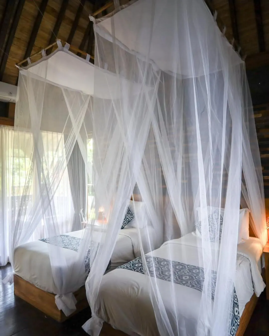 Bed in Parvati Retreat Villas