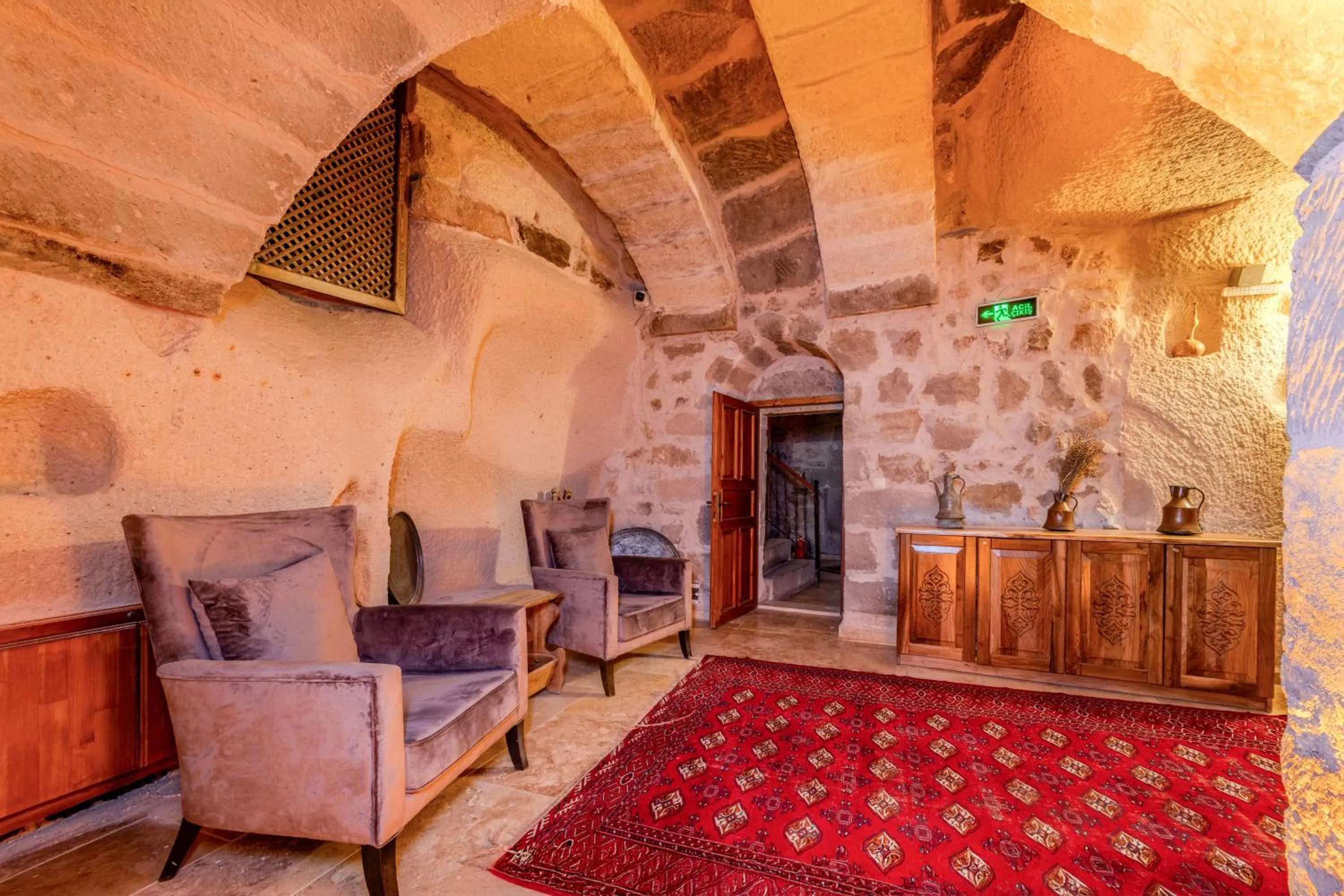 Seating area in My Story Cave Hotel