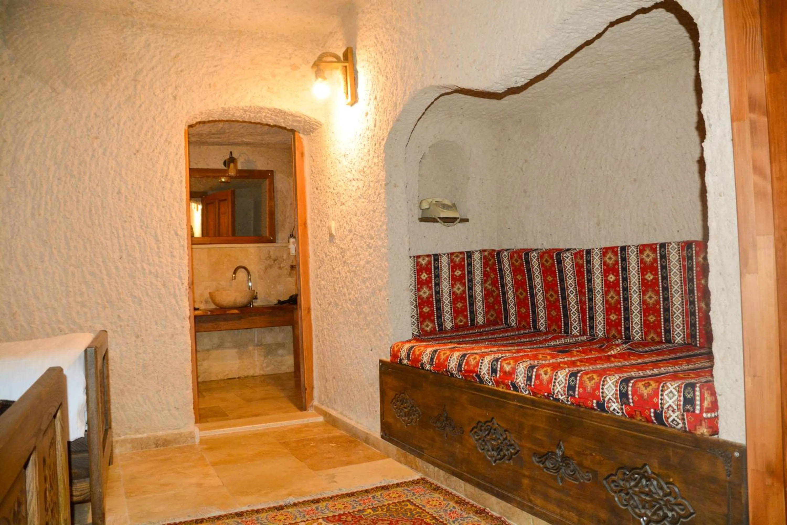 Seating area in My Story Cave Hotel