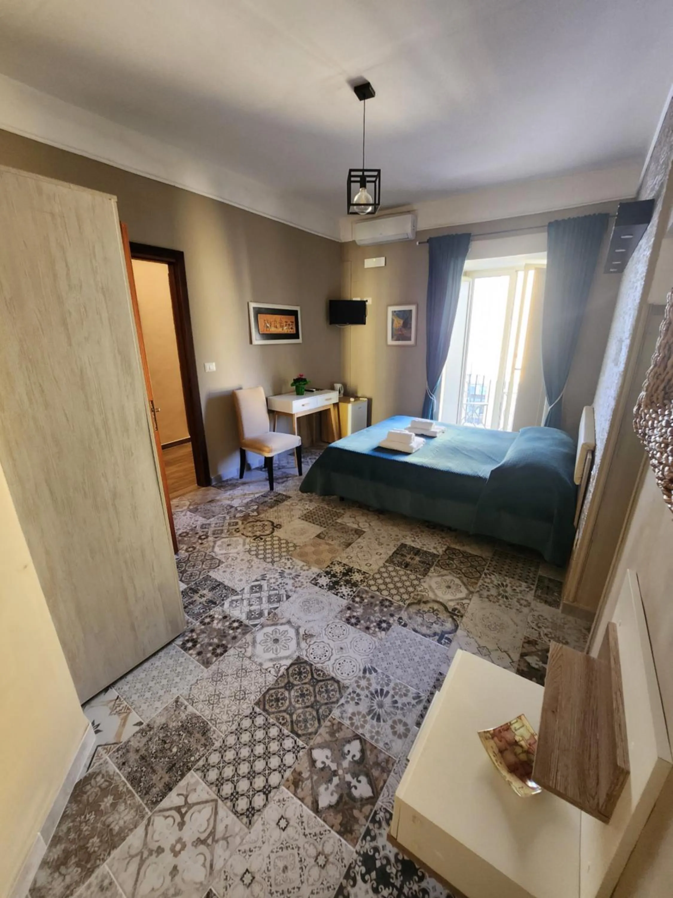 Bed in La Pennichella Sorrentina Relais