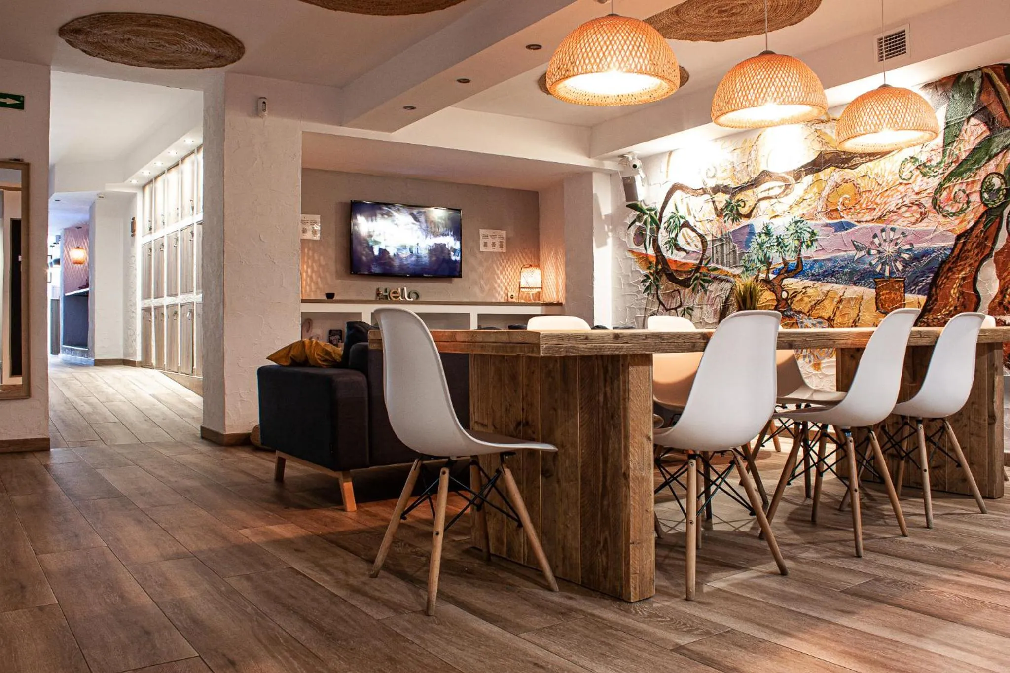 Living room in Y Hostel - Albergue Juvenil