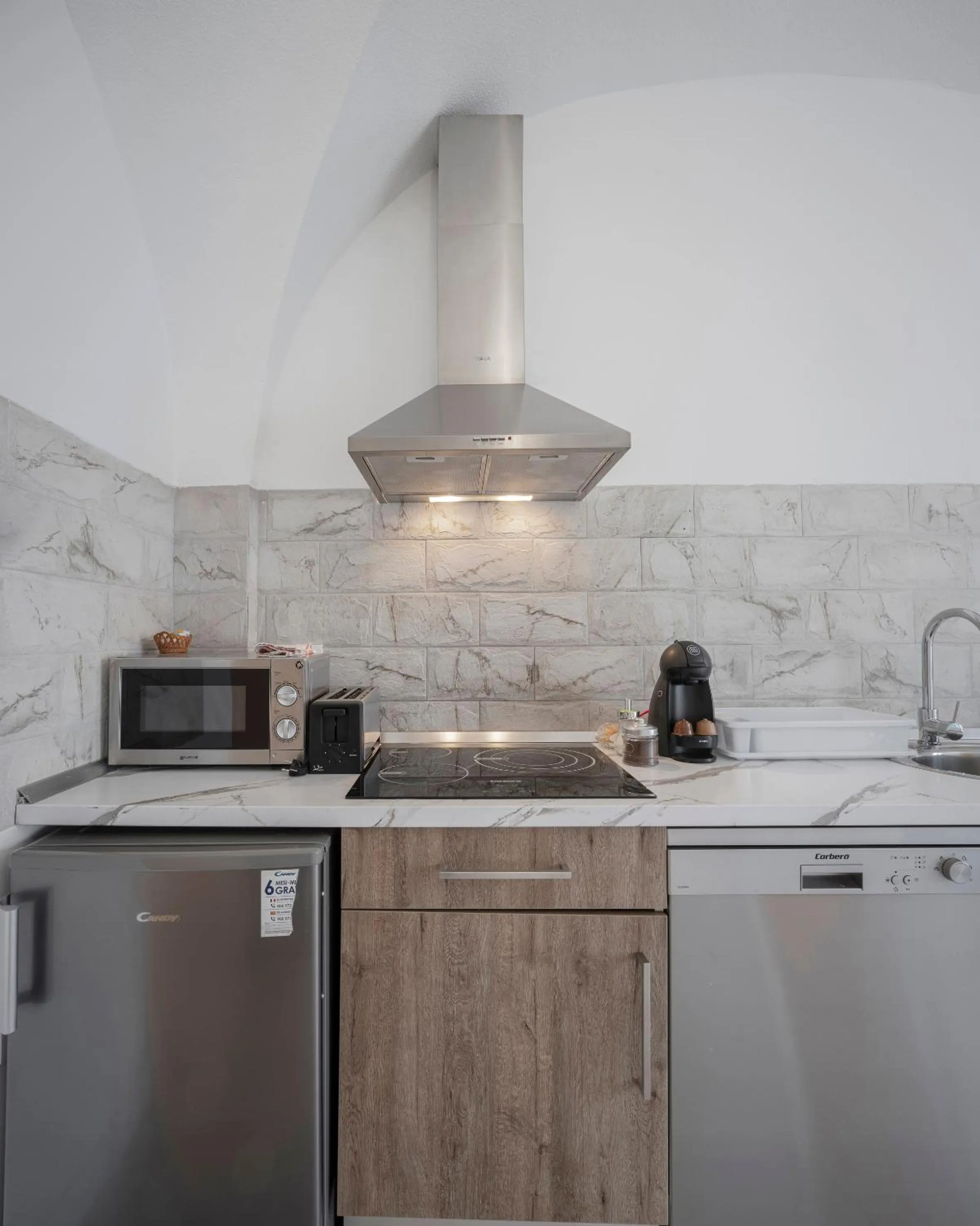 Kitchen or kitchenette in Apartamentos Gladiador