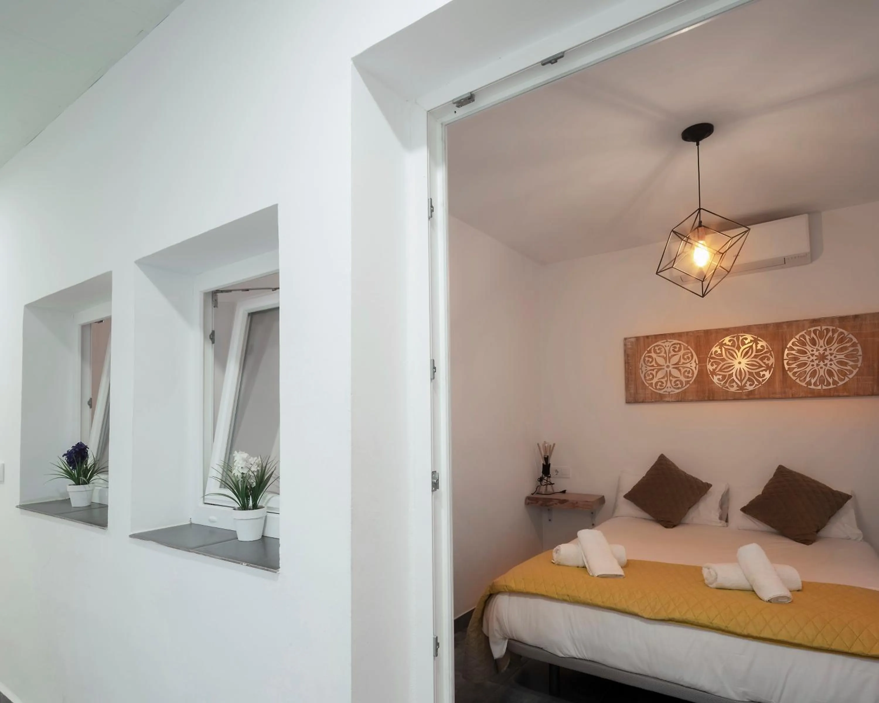 Bedroom, Bed in Apartamentos Gladiador