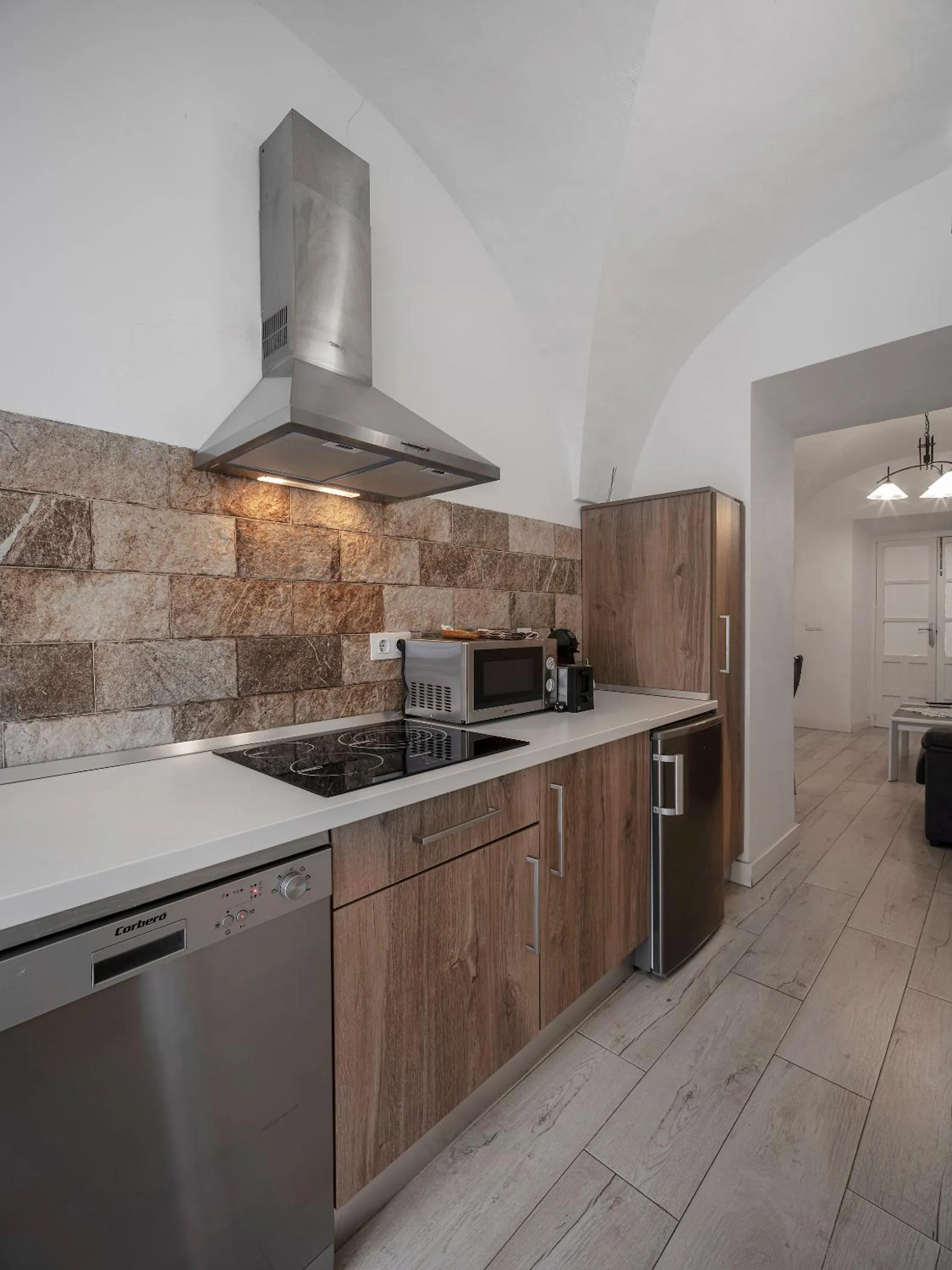 Kitchen or kitchenette in Apartamentos Gladiador