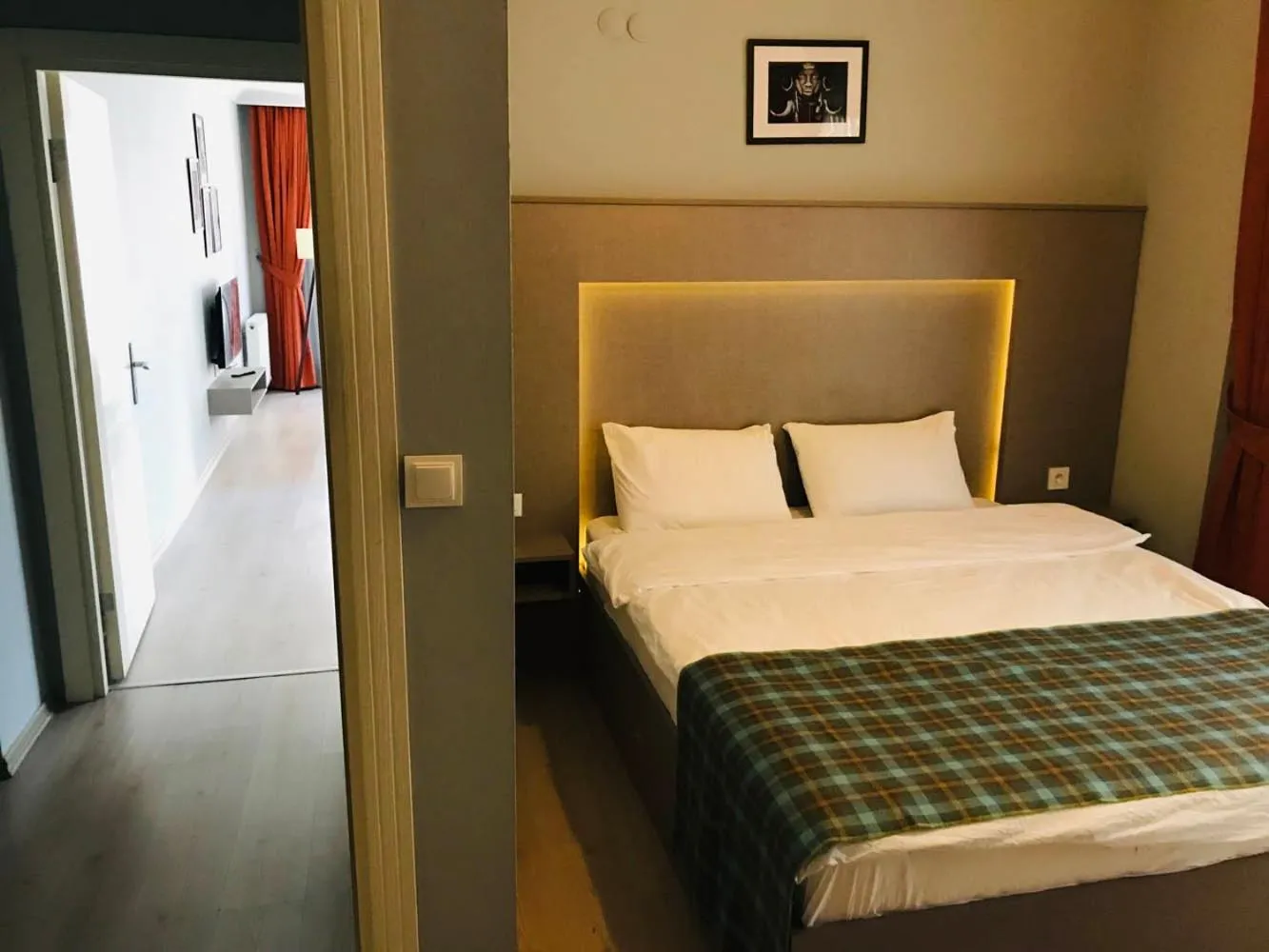 Bed in OTTO LOFT Premium Apartments