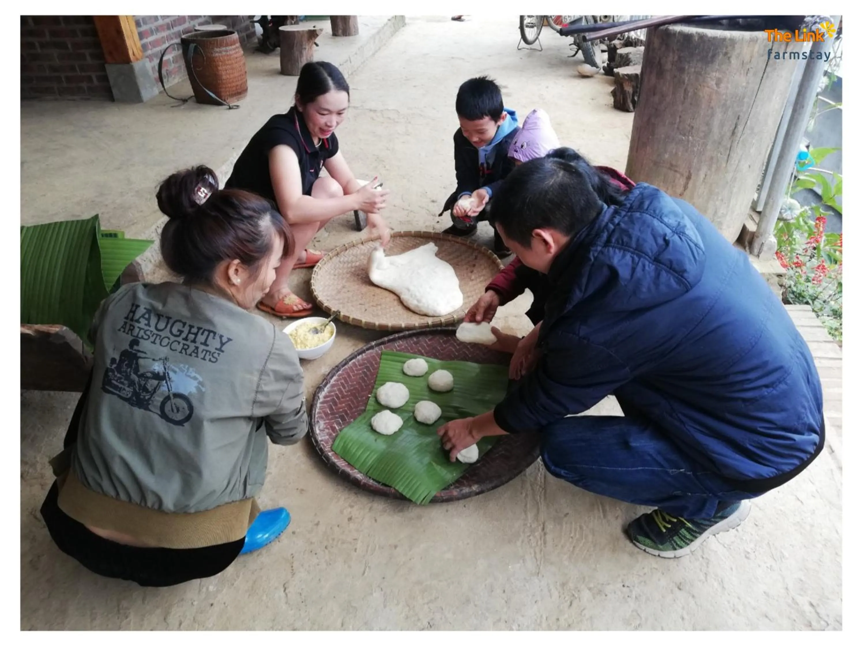 People in The Link farmstay