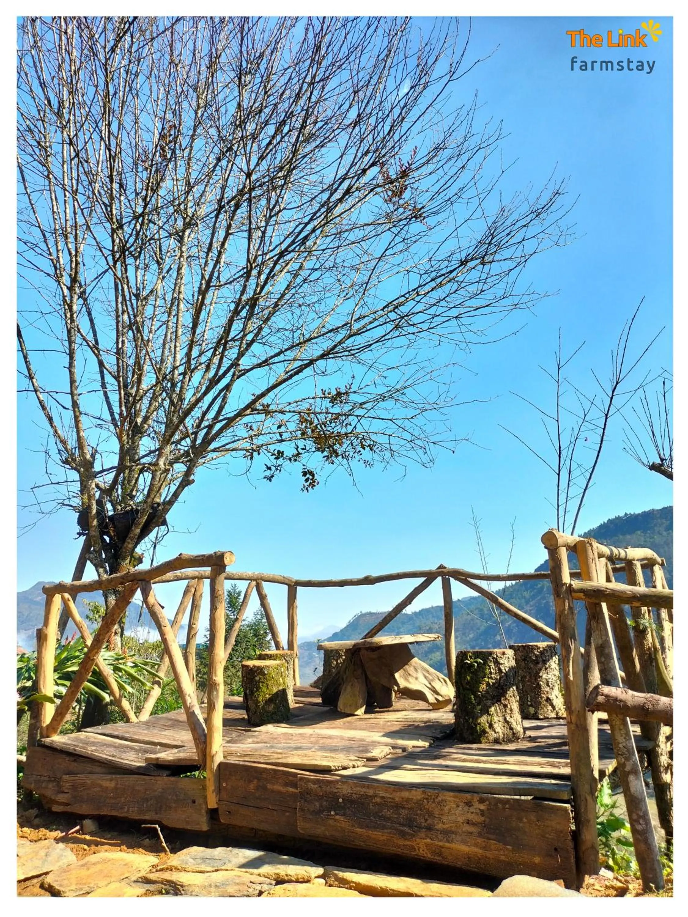 Patio in The Link farmstay