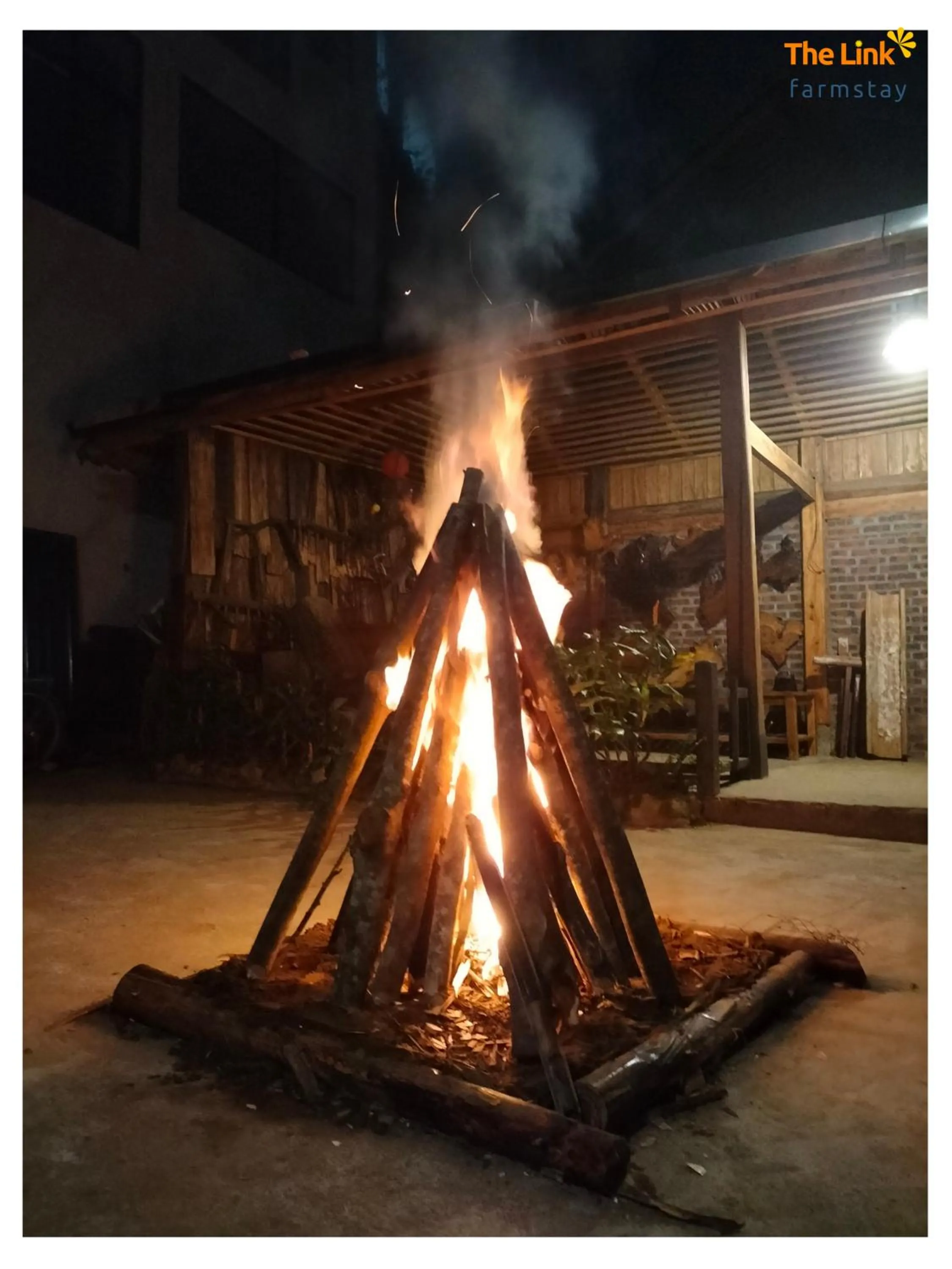 Patio in The Link farmstay